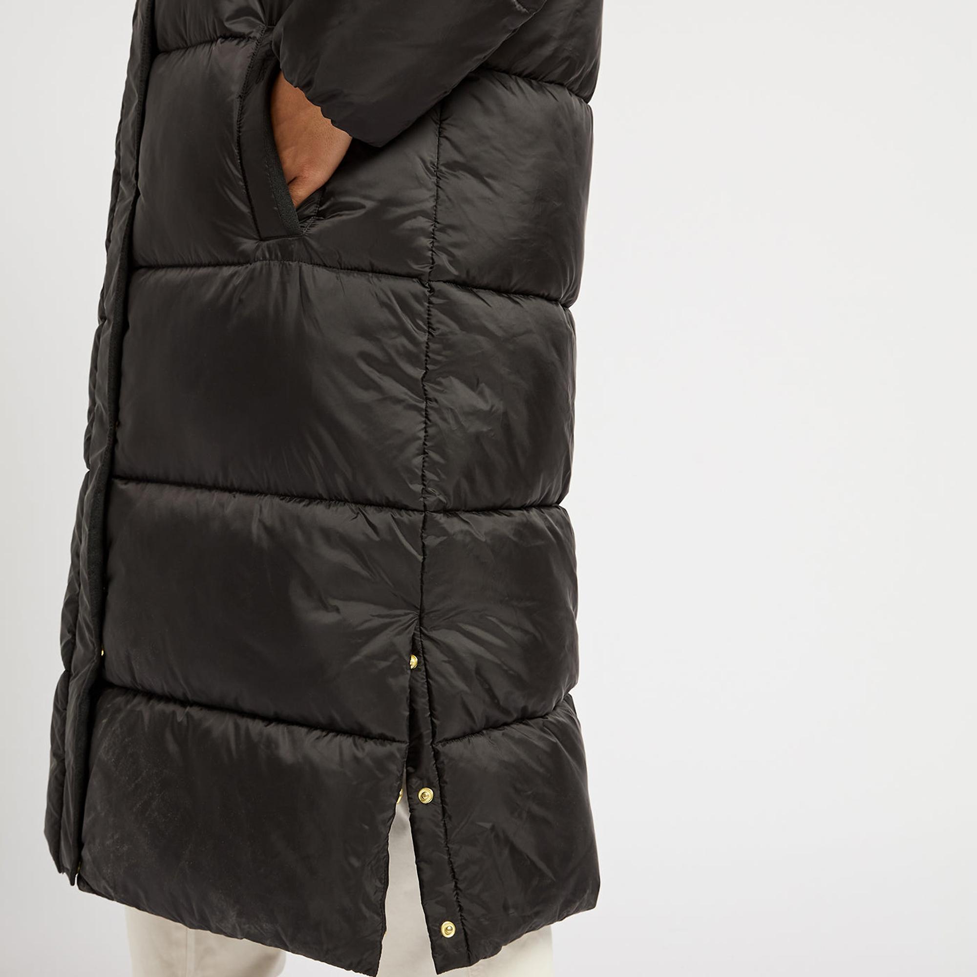 【美品】JUEMI Double Drawstring Long Coat Joules Women's Pitchside Showerproof Longline Hooded Coat - Black