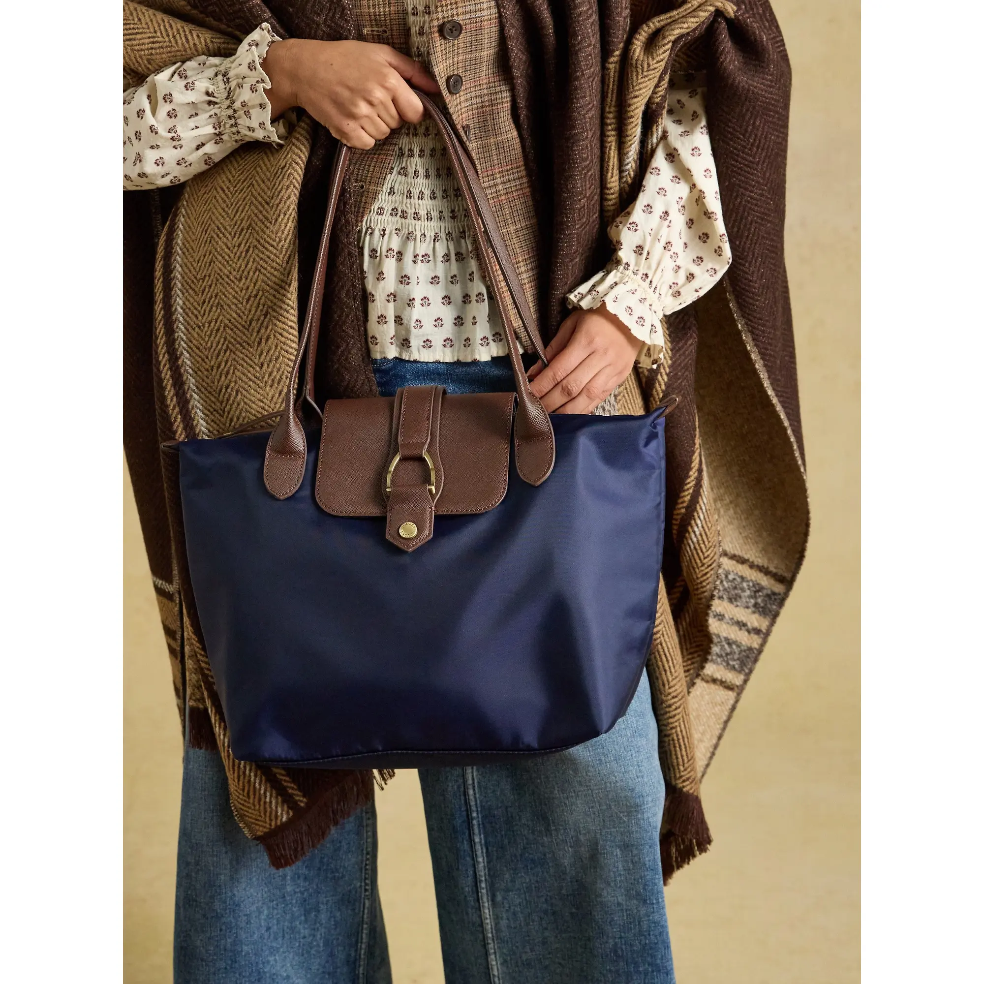 Product image 3 of 5 of Joules Women's Edie Zip Top Shopper Bag - Navy