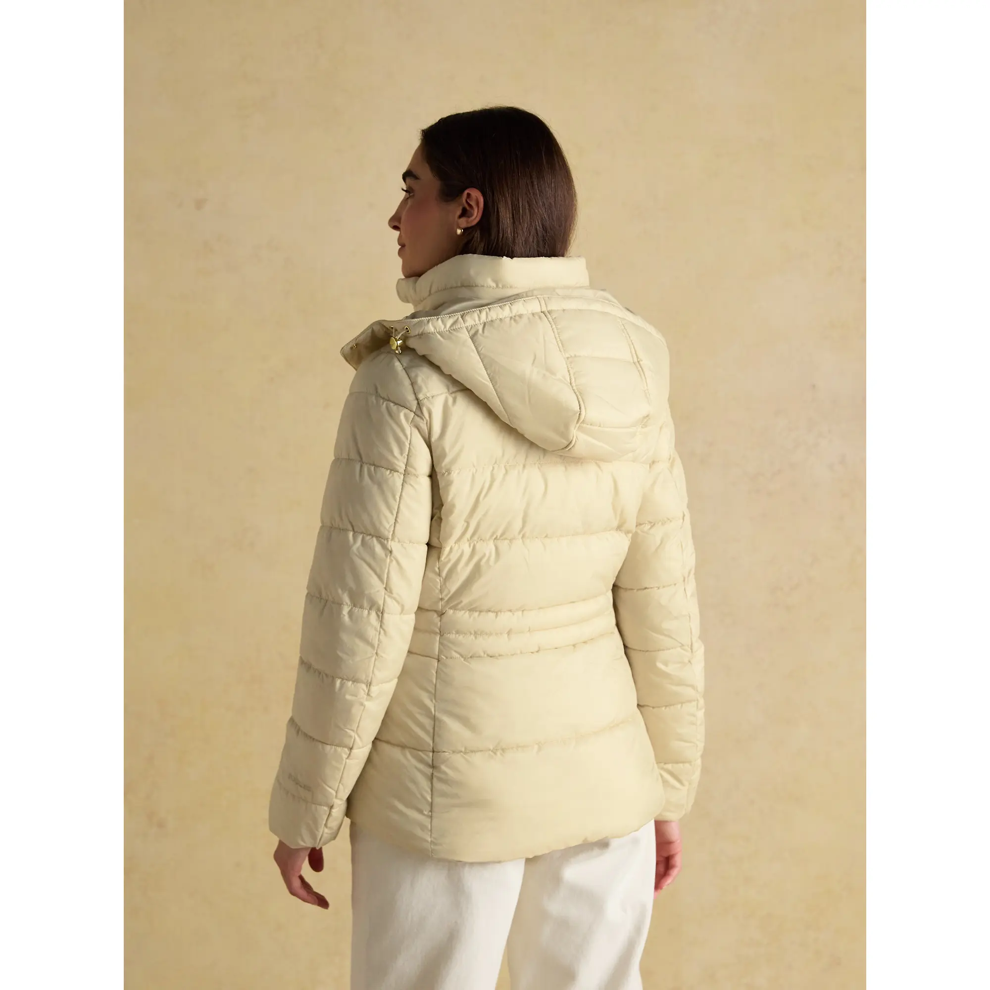 Product image 8 of 10 of Joules Women's Hadlow Short Showerproof Padded Coat -  Neutral