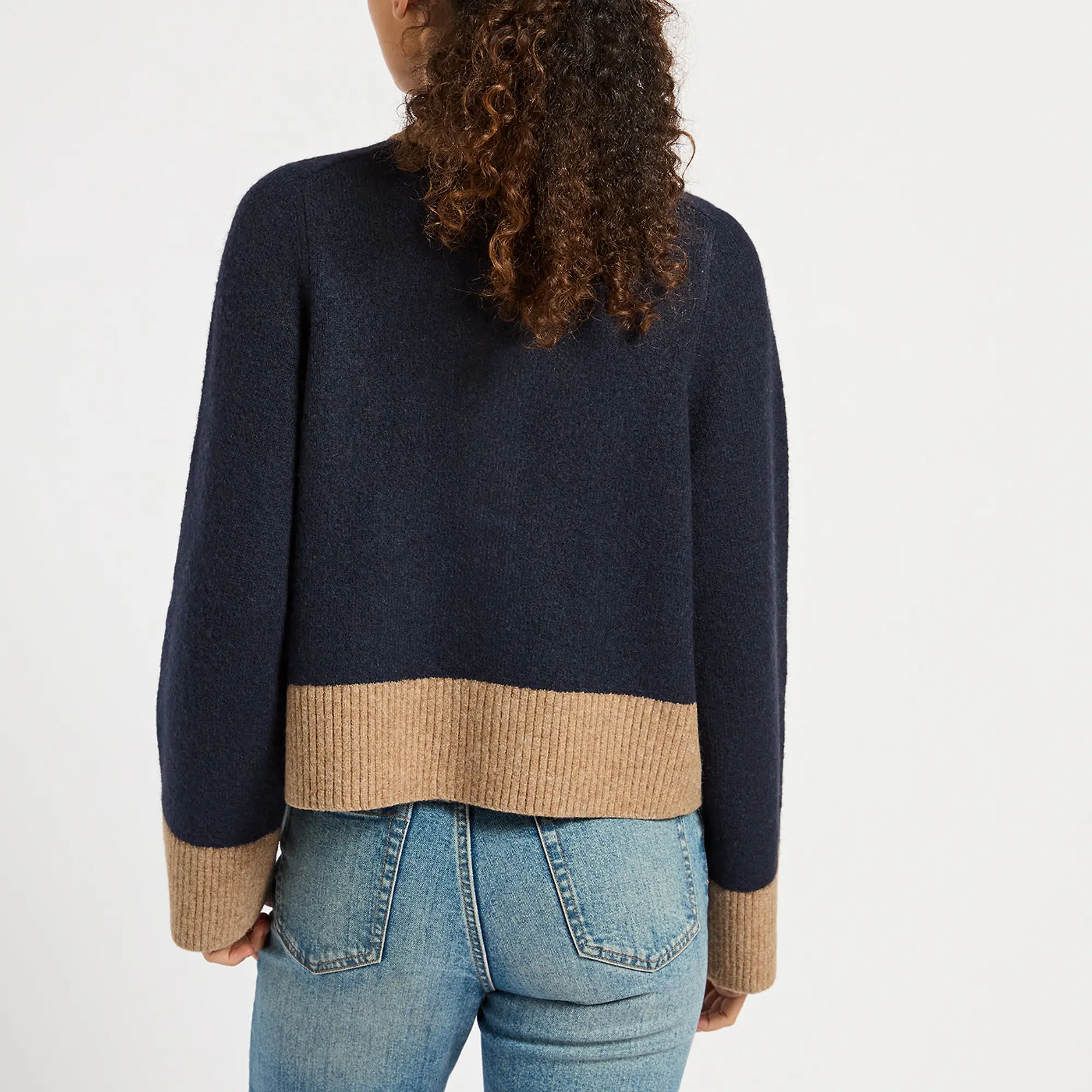 Product image 5 of 5 of Joules Women's Nora Knitted Cardigan - Navy/Tan