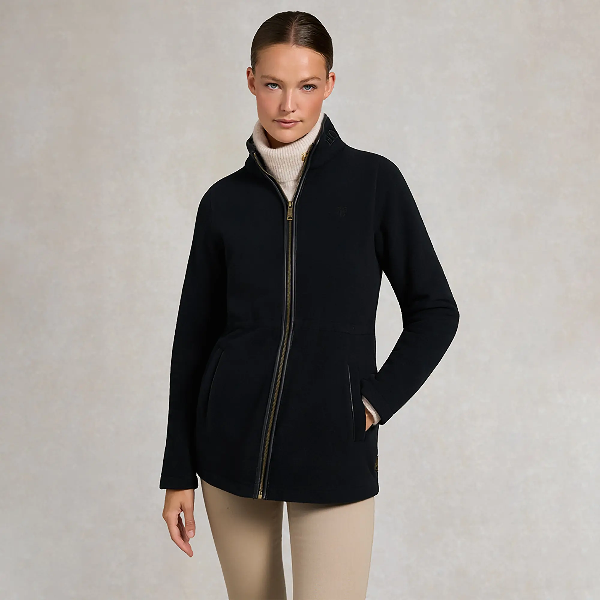 Product image 2 of 8 of Holland Cooper Women's Country Longline Fleece - Black