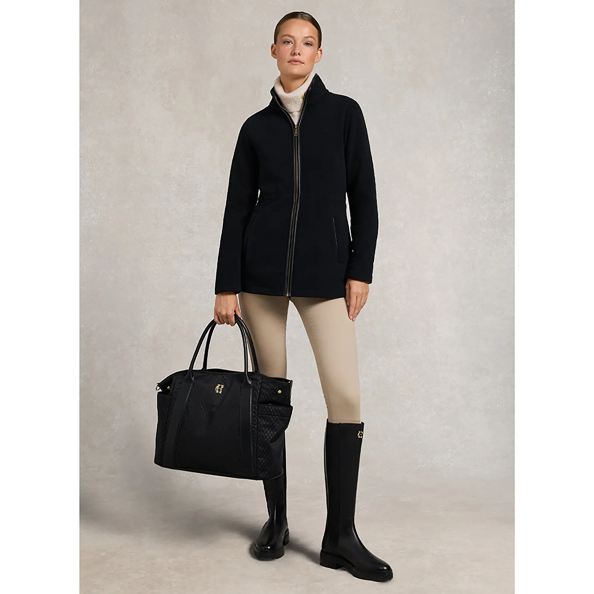 Product image 3 of 8 of Holland Cooper Women's Country Longline Fleece - Black