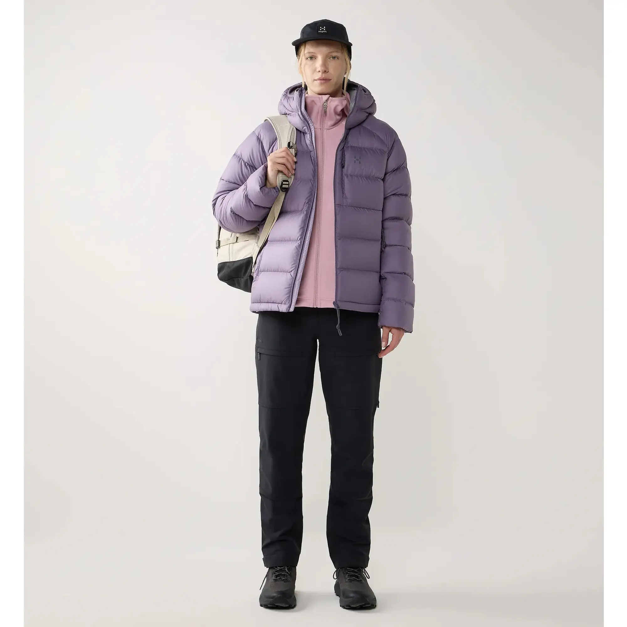 Product image 5 of 12 of Haglöfs Women's Rosson Down Hooded Jacket - Purple Fog