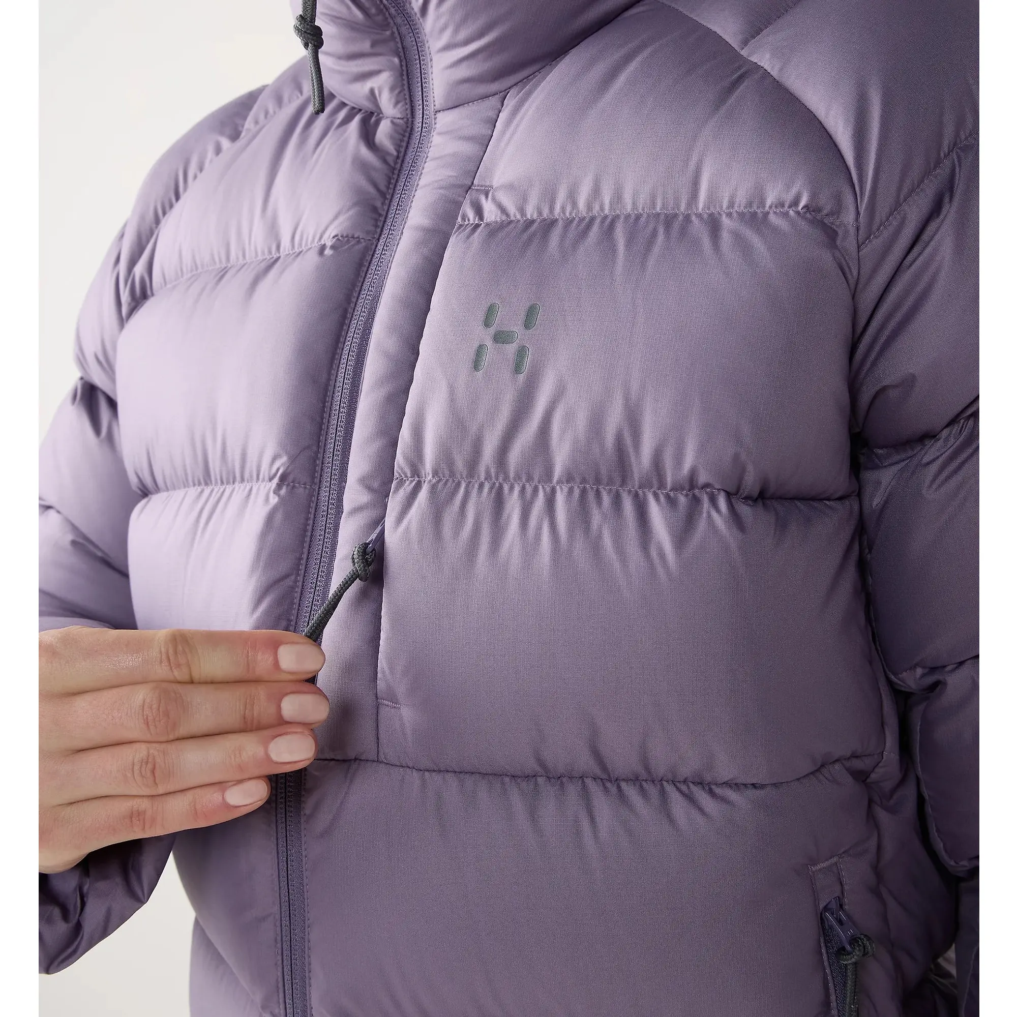 Product image 6 of 12 of Haglöfs Women's Rosson Down Hooded Jacket - Purple Fog