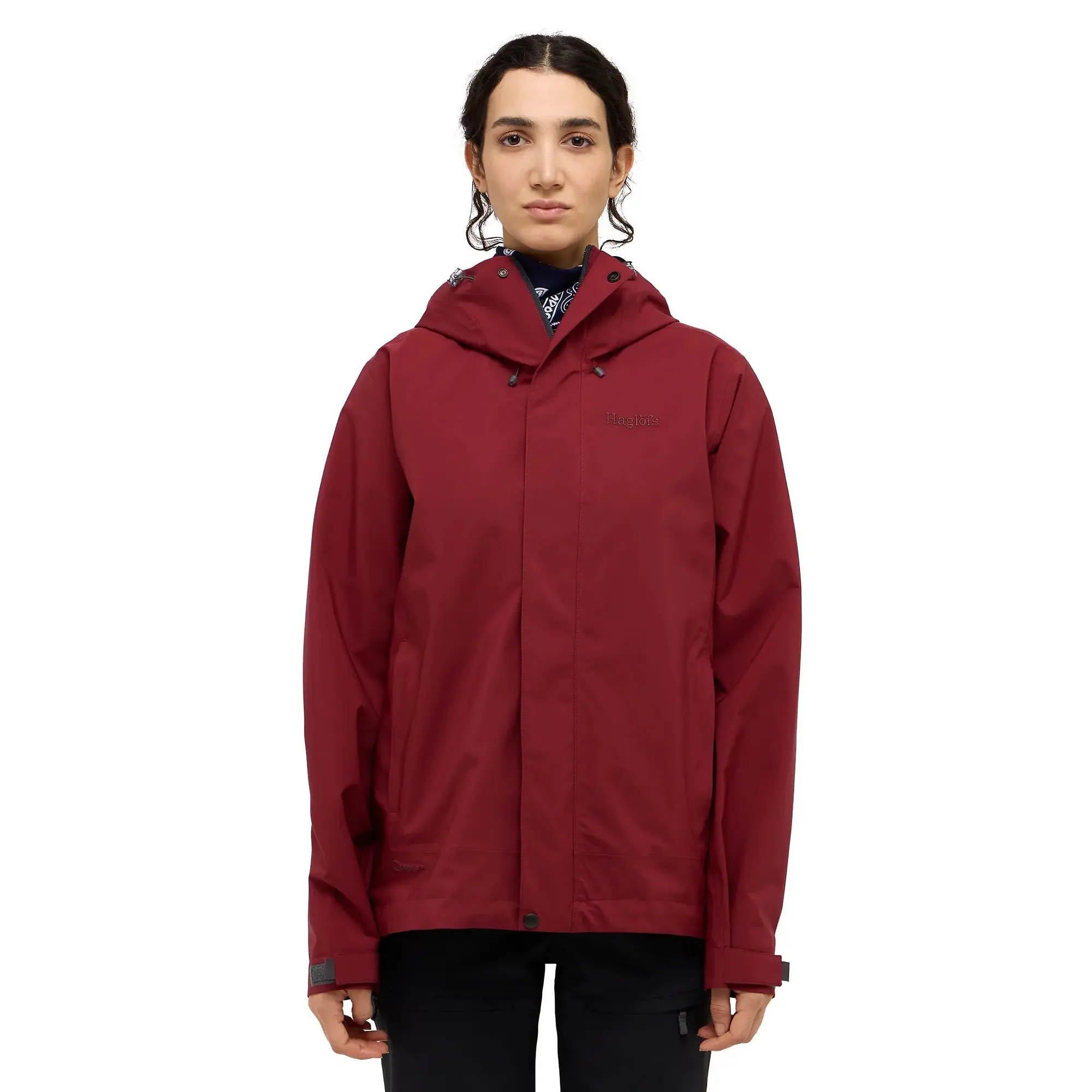 Product image 5 of 12 of Haglöfs Women's Breeze Proof Waterproof Jacket - Carmine Red