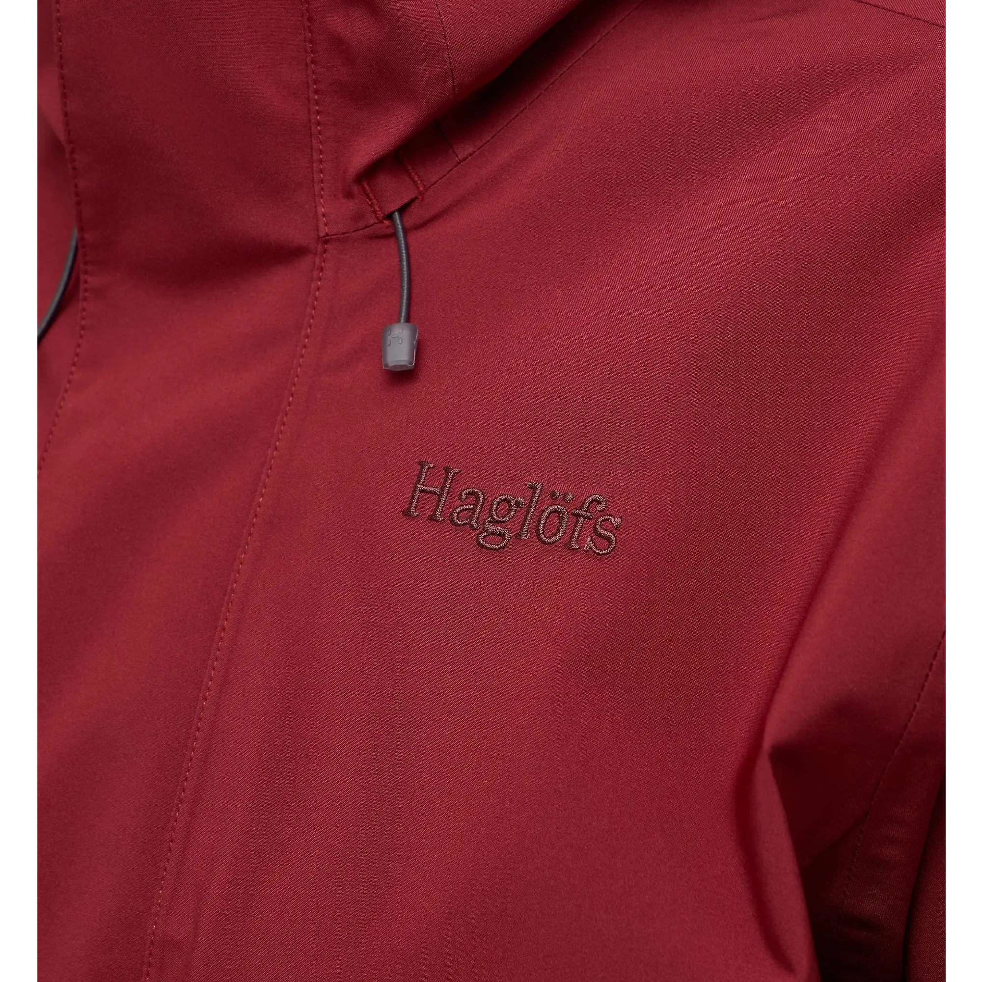 Product image 12 of 12 of Haglöfs Women's Breeze Proof Waterproof Jacket - Carmine Red