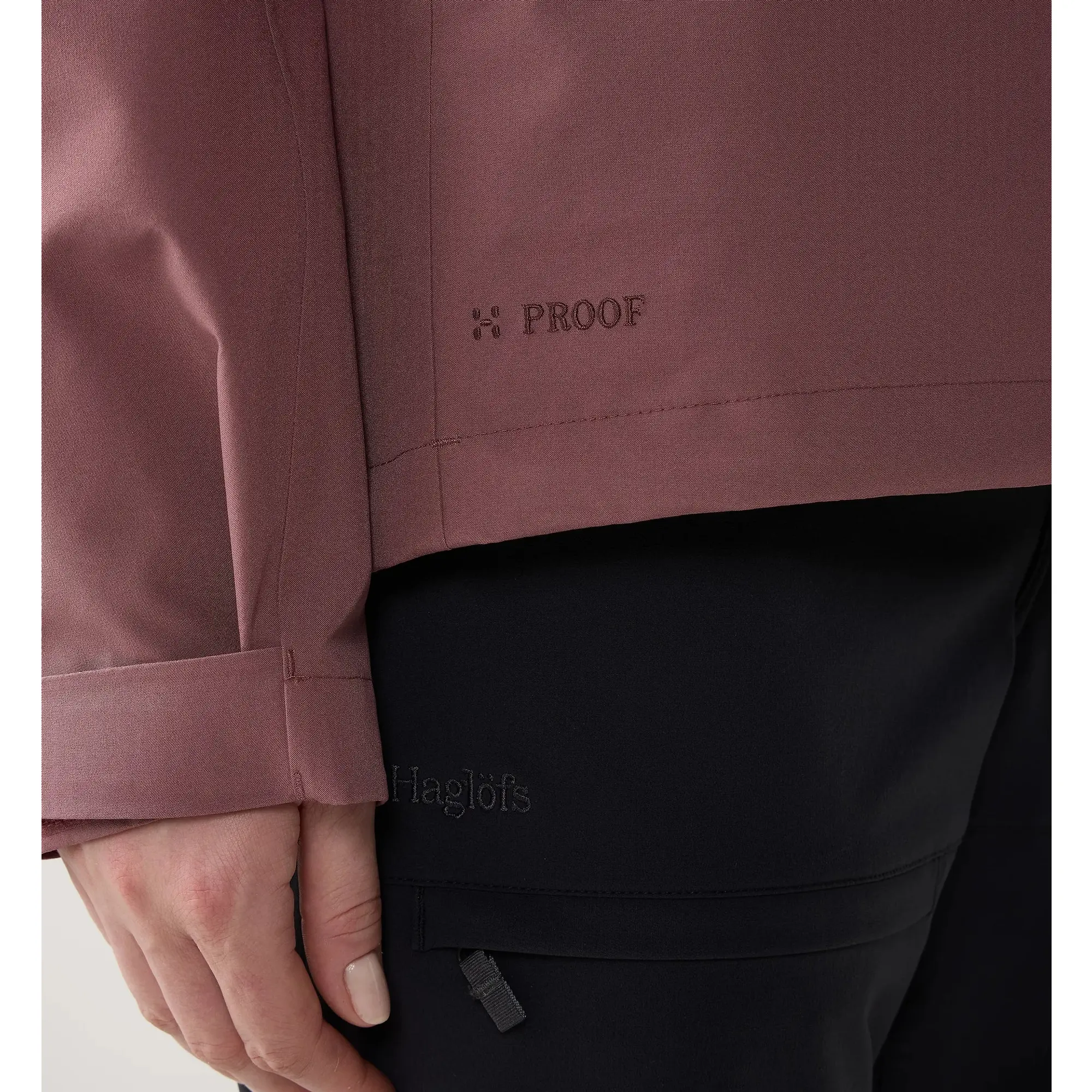 Product image 6 of 13 of Haglöfs Women's Front Proof II Waterproof Jacket - Misty Mauve