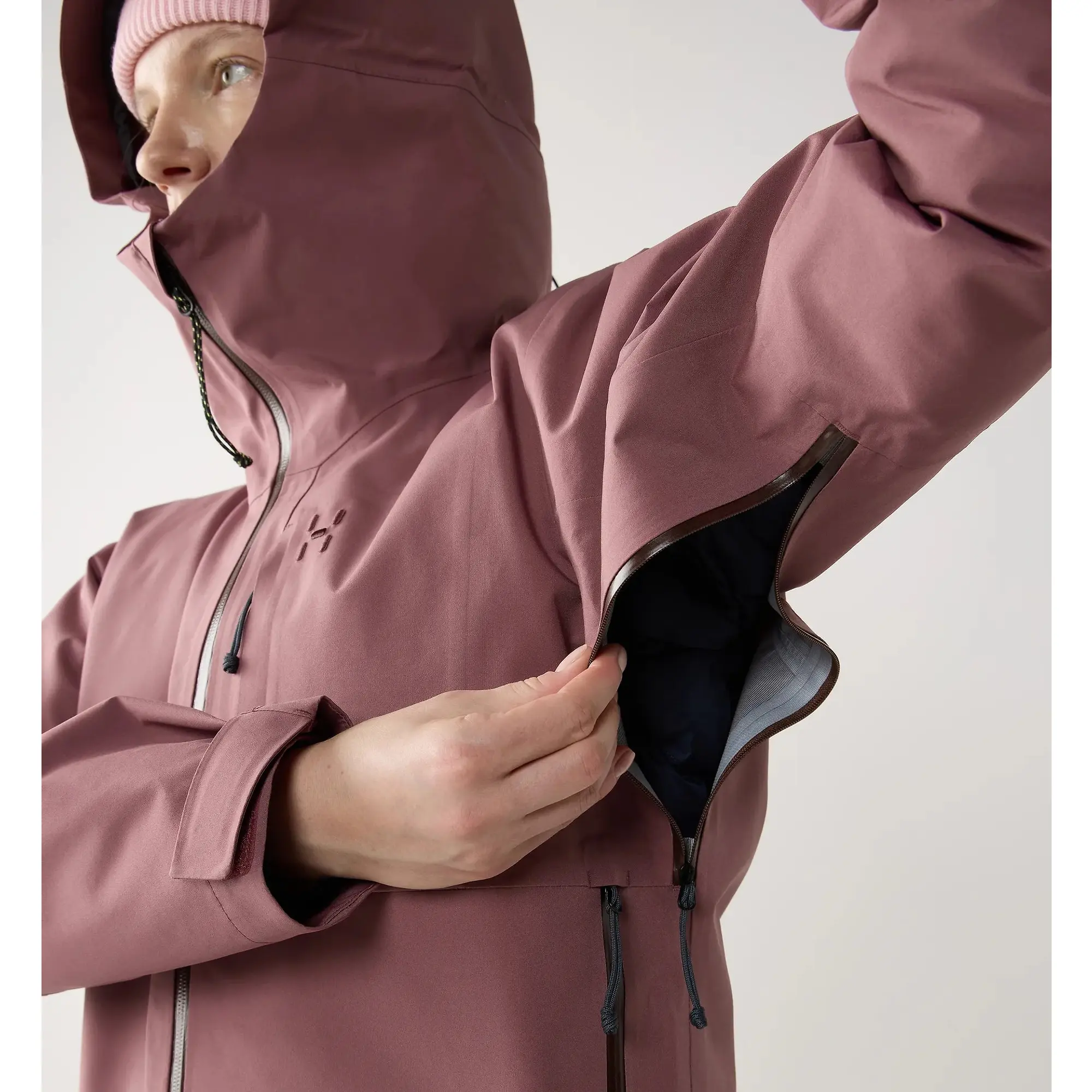 Product image 8 of 13 of Haglöfs Women's Front Proof II Waterproof Jacket - Misty Mauve