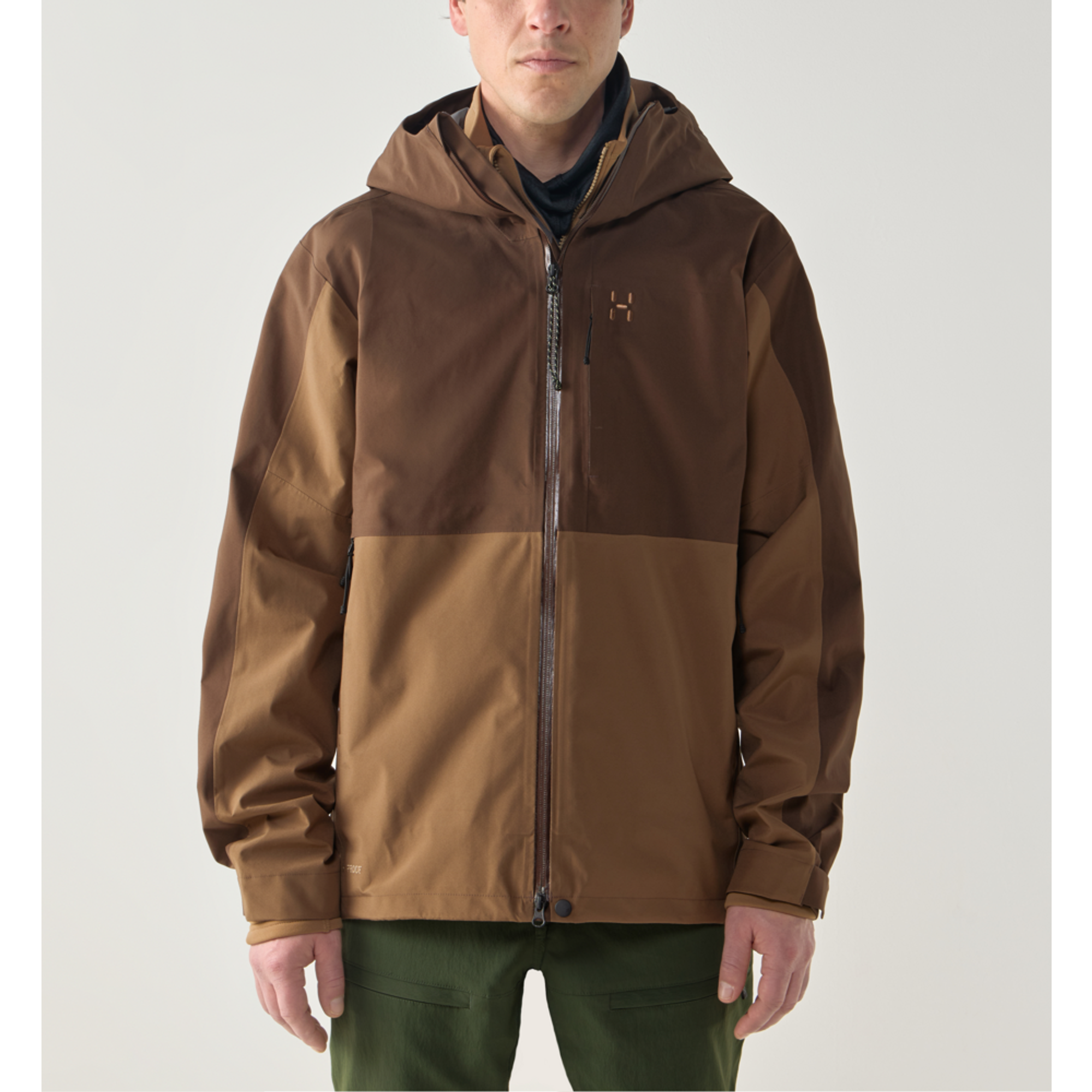Haglöfs Men's Front Proof II Shell Jacket - Woodland Brown/Teak