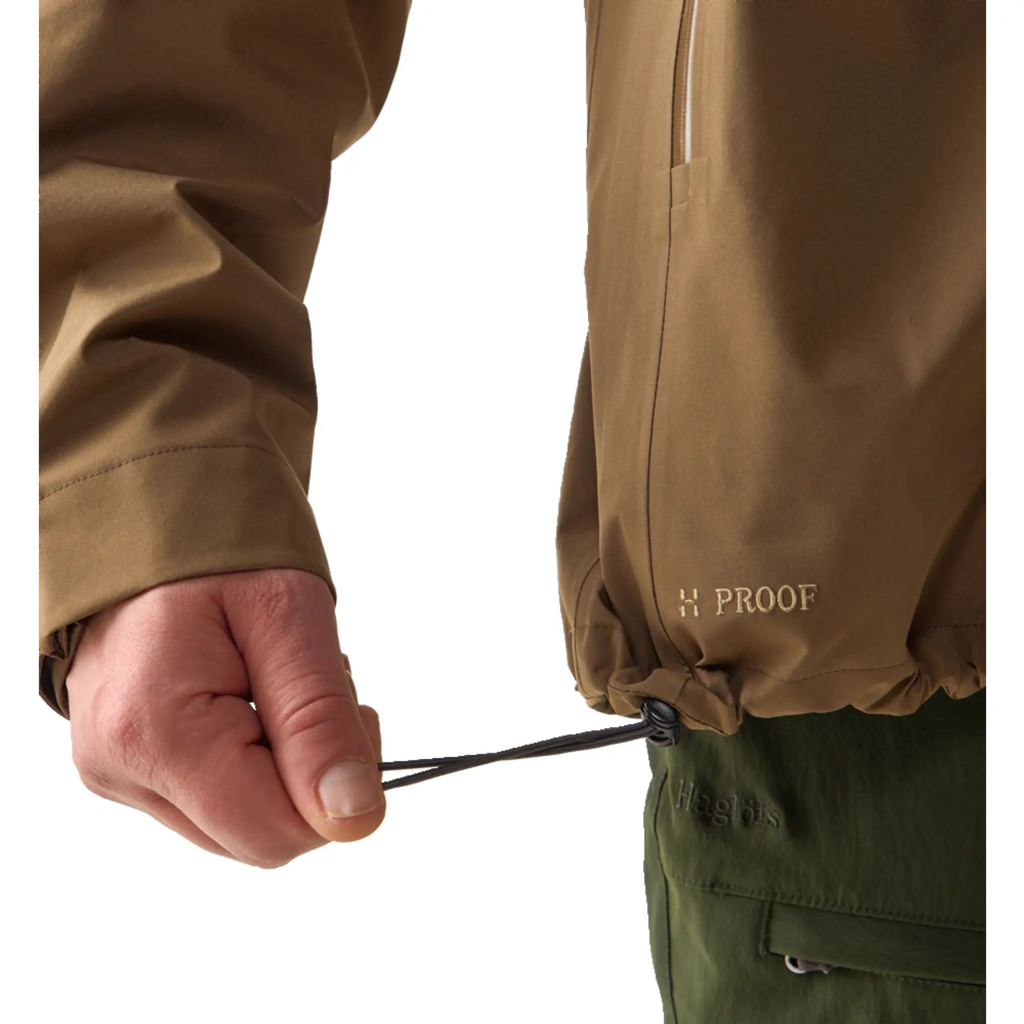 Product image 9 of 11 of Haglöfs Men's Front Proof II Shell Jacket - Woodland Brown/Teak Brown
