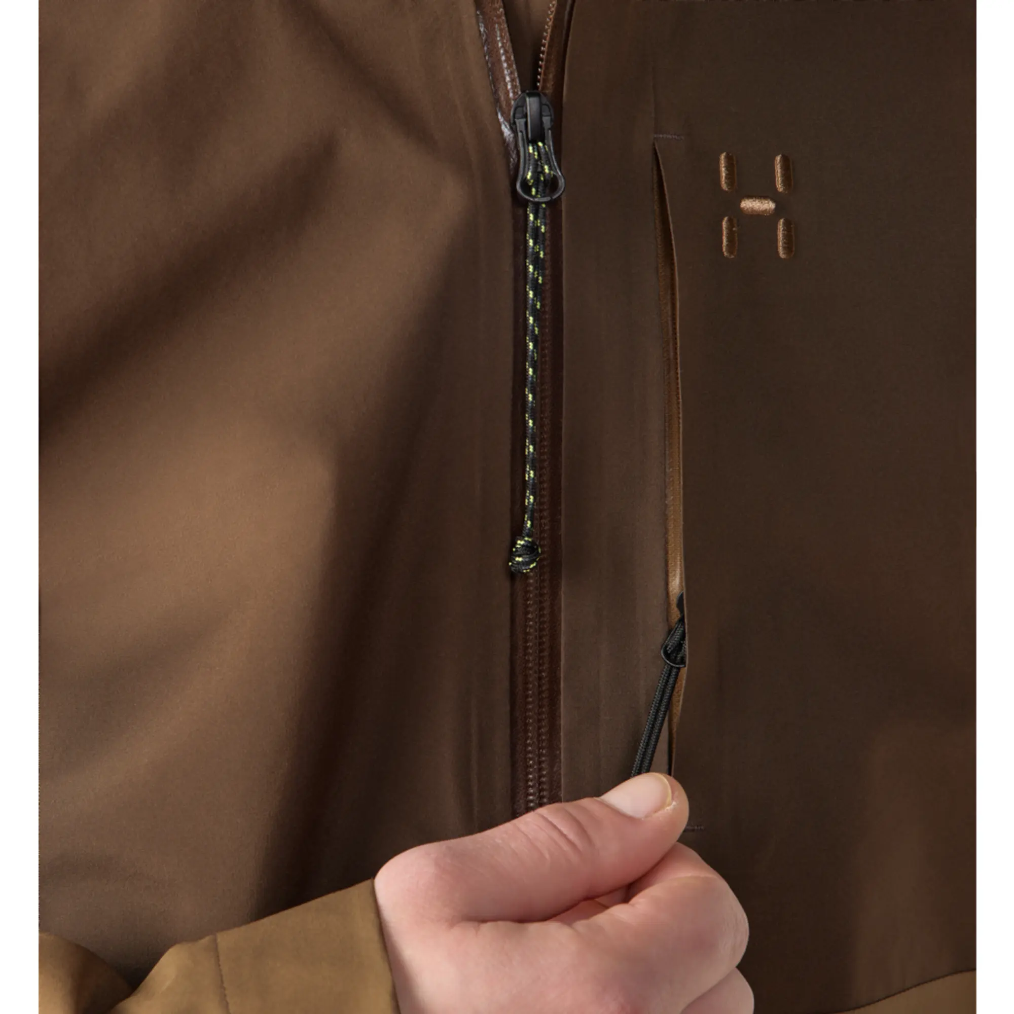 Product image 10 of 11 of Haglöfs Men's Front Proof II Shell Jacket - Woodland Brown/Teak Brown