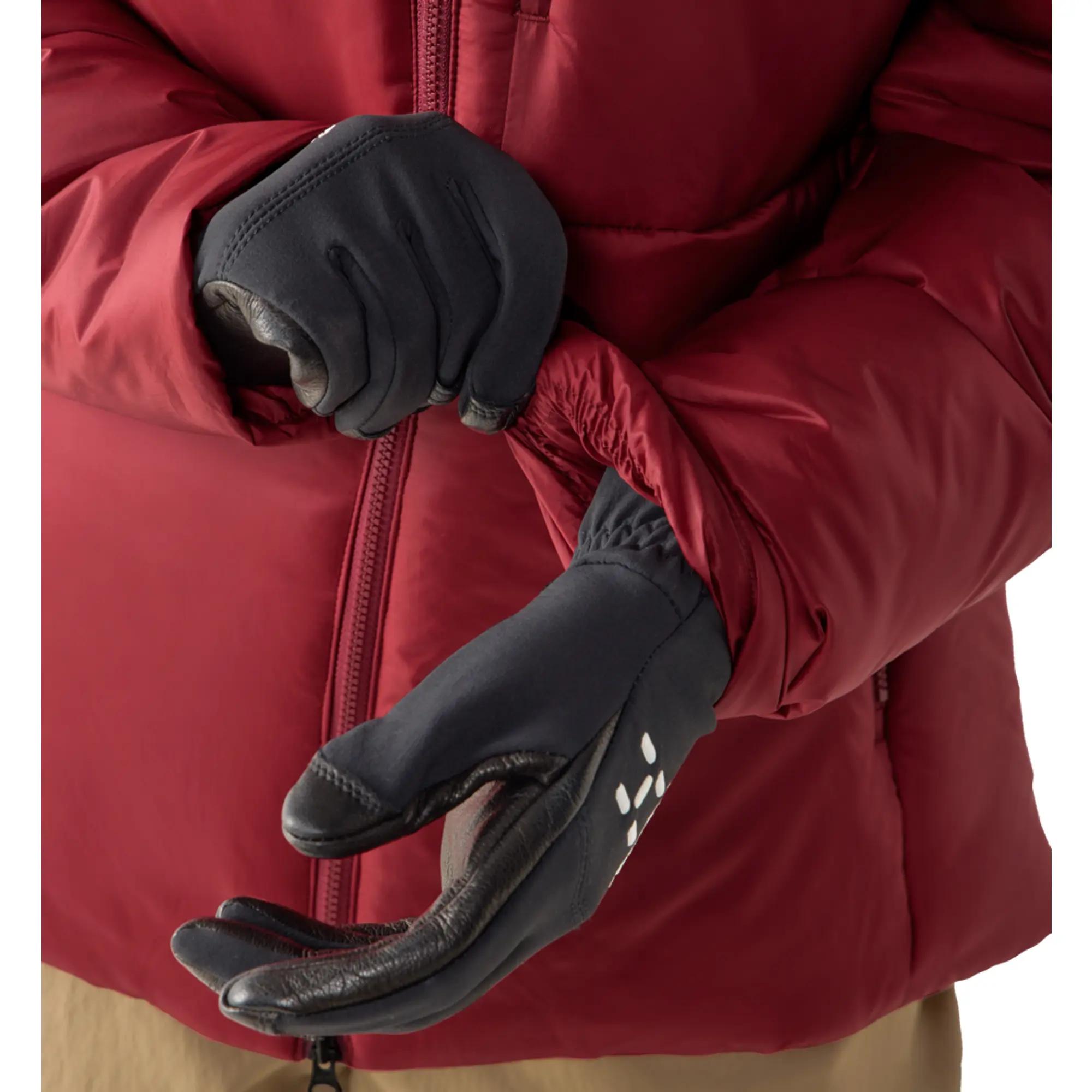 Product image 6 of 9 of Haglöfs Women's Breeze Mimic Hood Insulated Jacket - Carmine Red