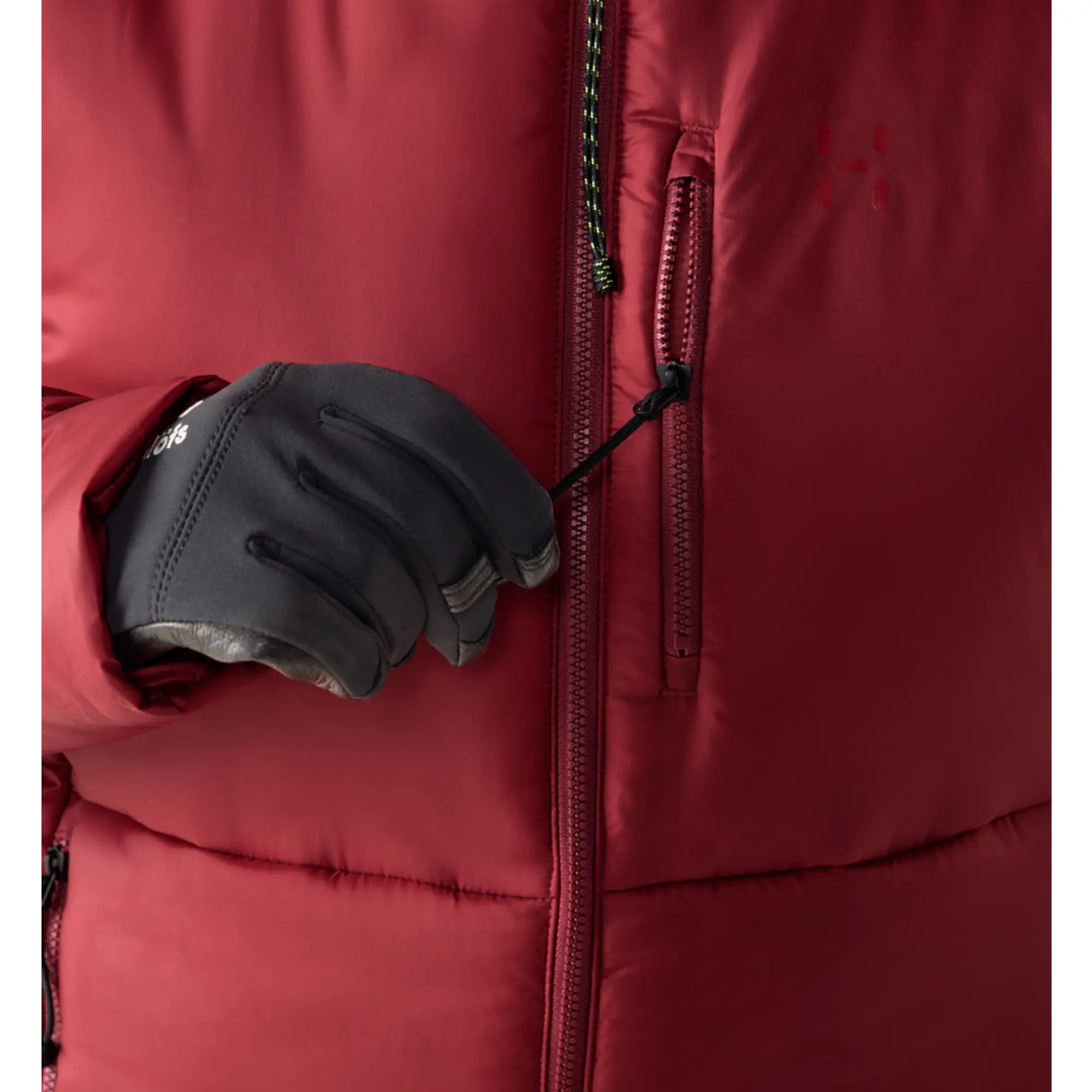 Product image 8 of 9 of Haglöfs Women's Breeze Mimic Hood Insulated Jacket - Carmine Red
