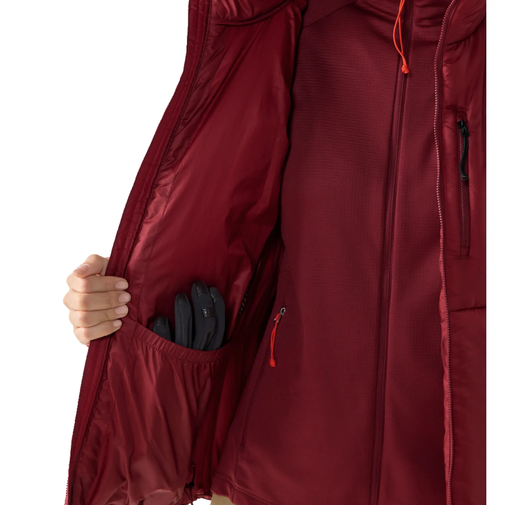 Product image 9 of 9 of Haglöfs Women's Breeze Mimic Hood Insulated Jacket - Carmine Red