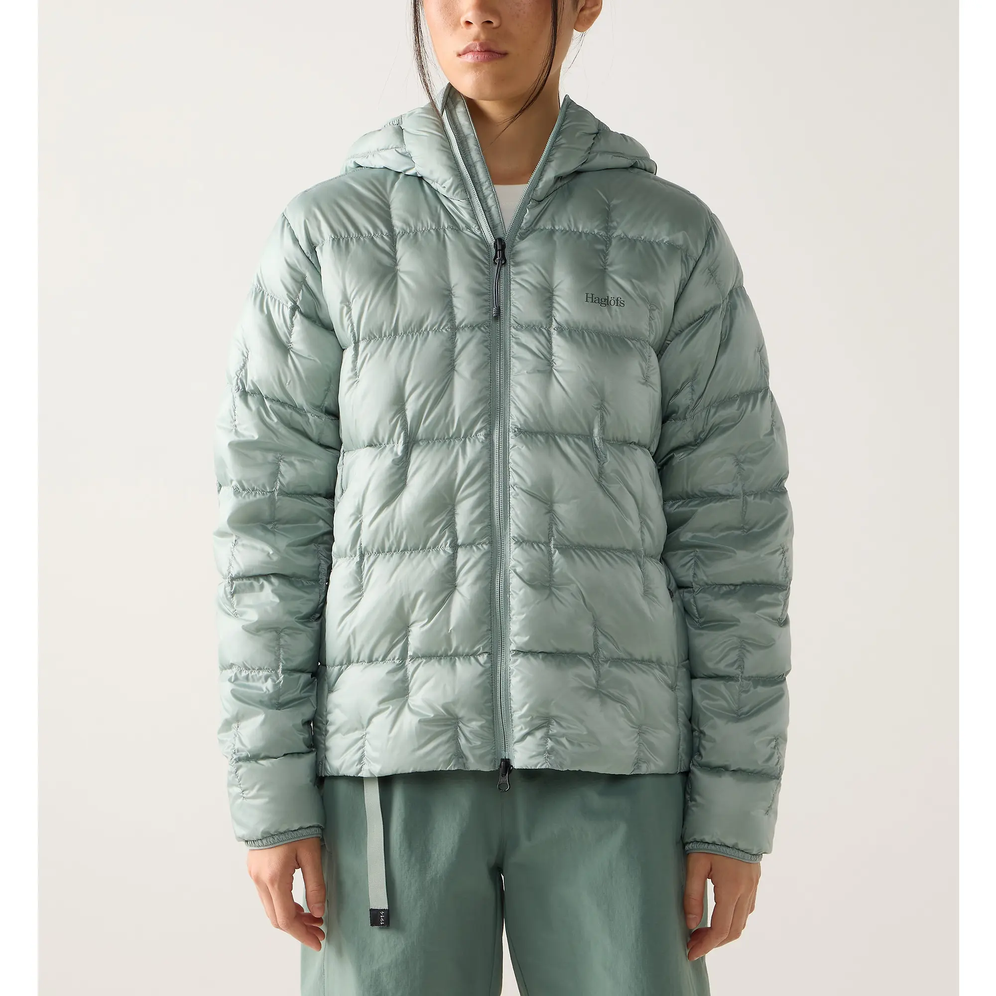Product image 2 of 11 of Haglöfs Women's Hede Down Hood Jacket - Dew Green
