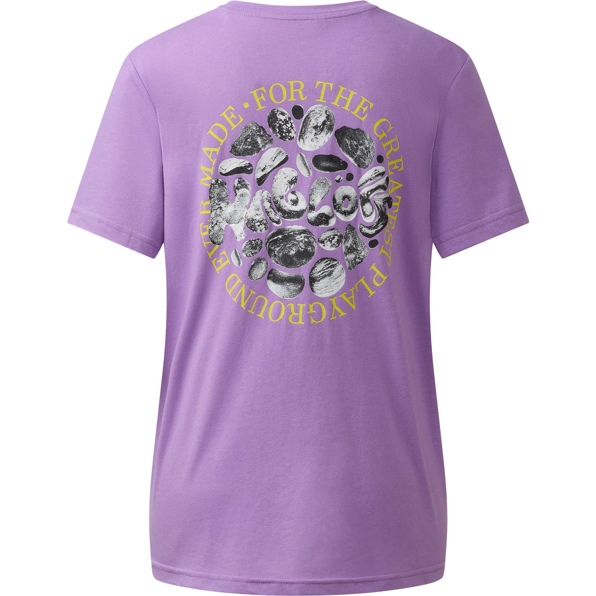 ec melodi tシャツ パープル スケーター Haglöfs Women's Outsiders Graphic Tee - Purple Ice | British Attire