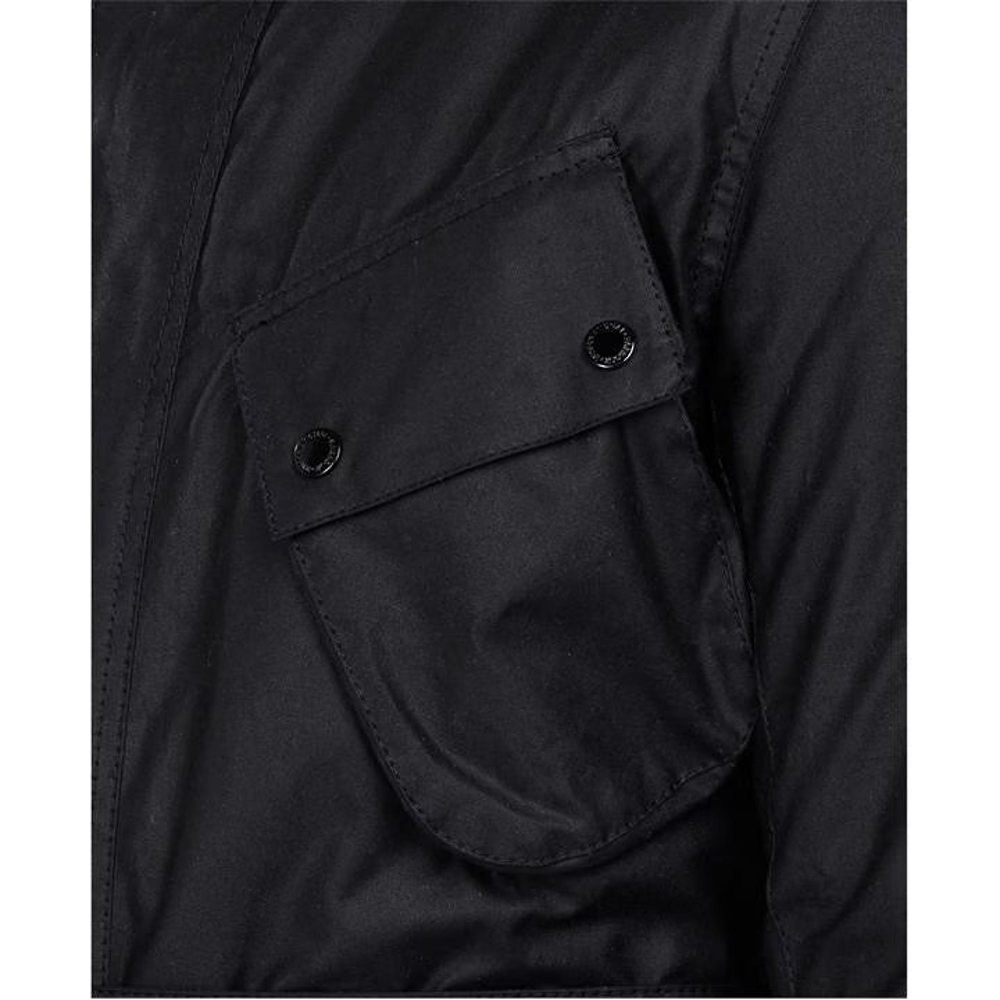 Barbour International Men's Winter SL Slim Fit Wax Biker Jacket