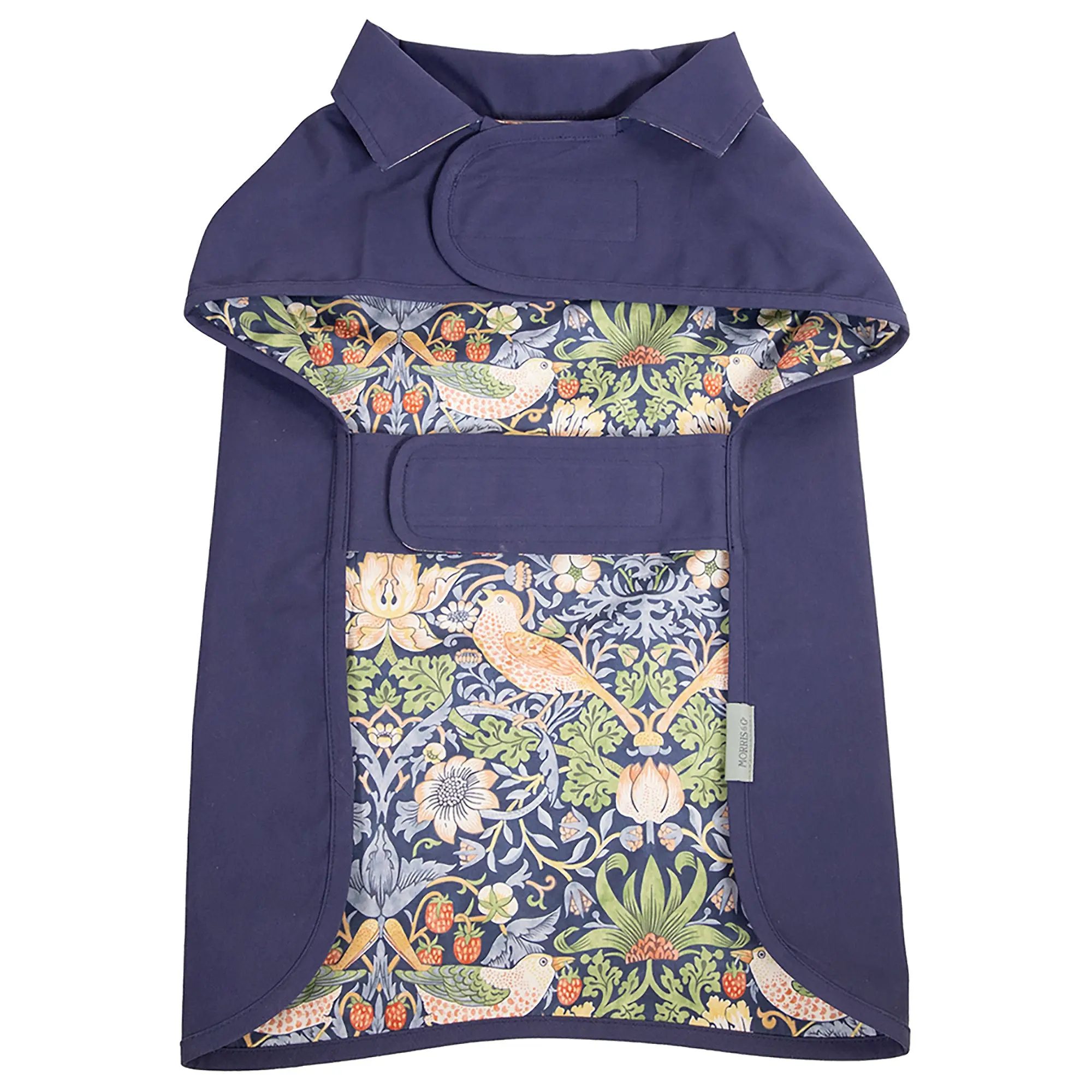 Product image 3 of 9 of William Morris Reversible Dog Coat - Strawberry Thief Print