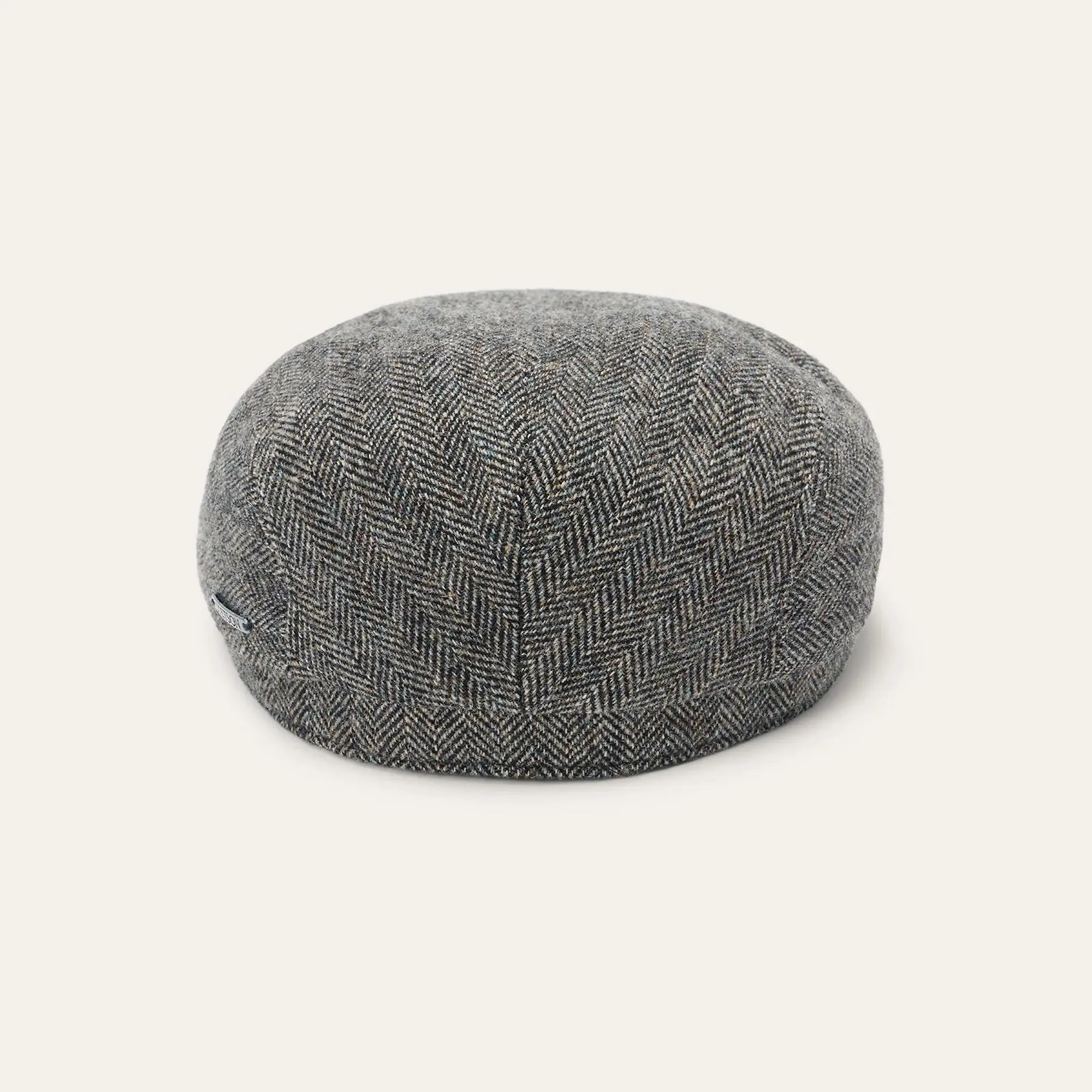 Product image 5 of 6 of Stetson Belfast Driver Wool Herringbone Flat Cap - Anthra Melange Herringbone