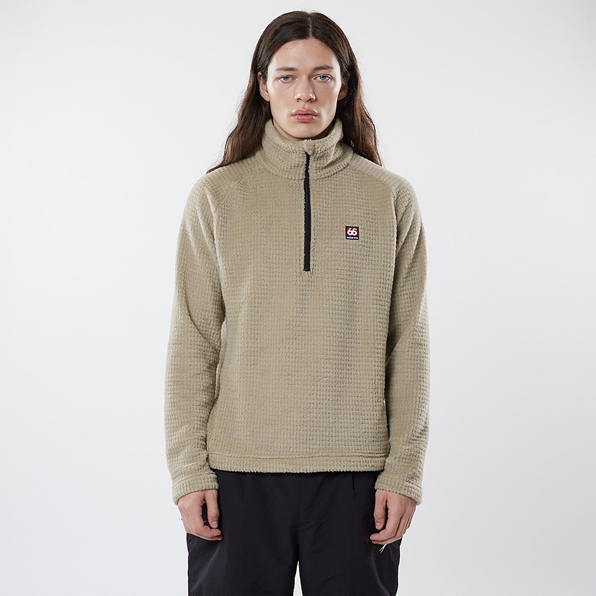 66°North Men's Hrannar Zipneck Fleece - Volcanic Desert | British