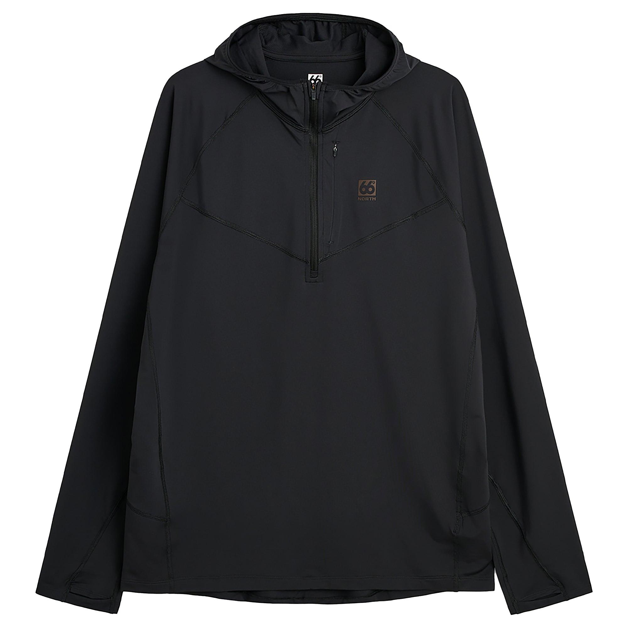 66°North Men's Ljósufjöll Hoodie - Black | British Attire