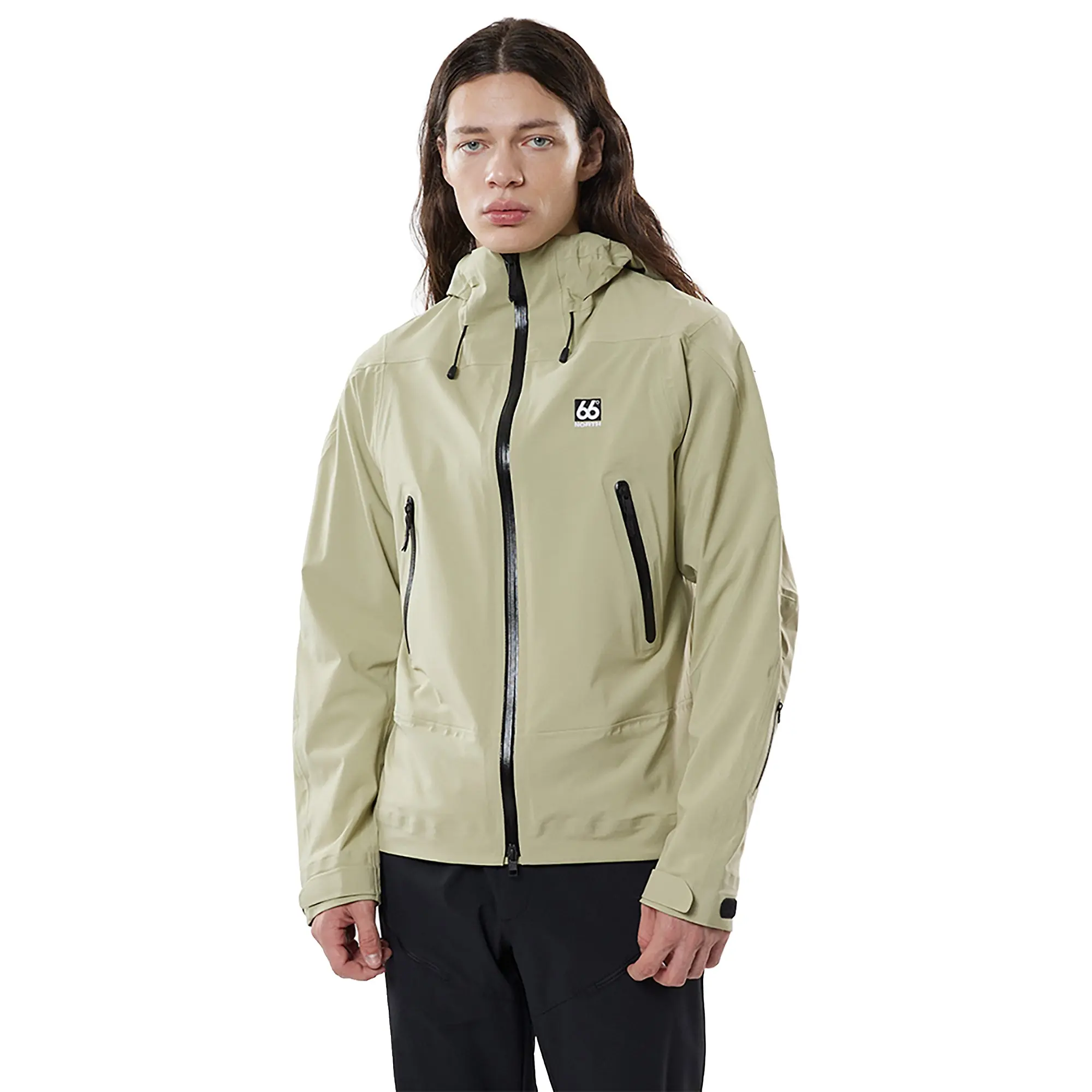 Product image 1 of 8 of 66°North Men's Snæfell Shell Jacket - Oat Grains