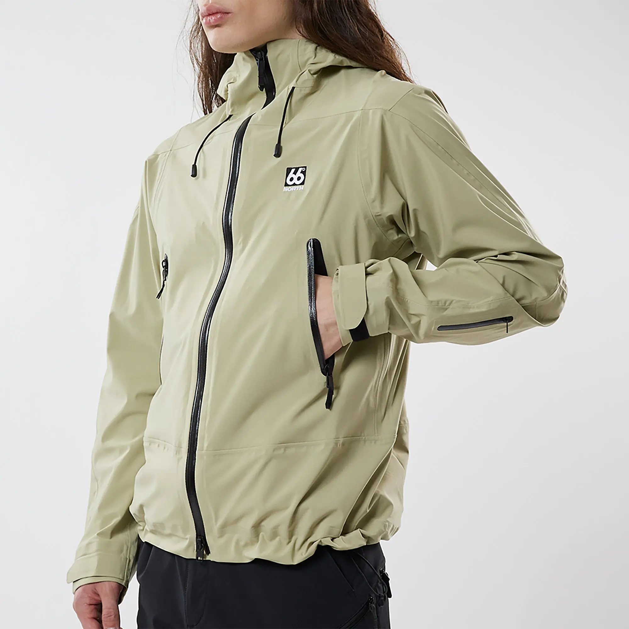 Product image 5 of 8 of 66°North Men's Snæfell Shell Jacket - Oat Grains