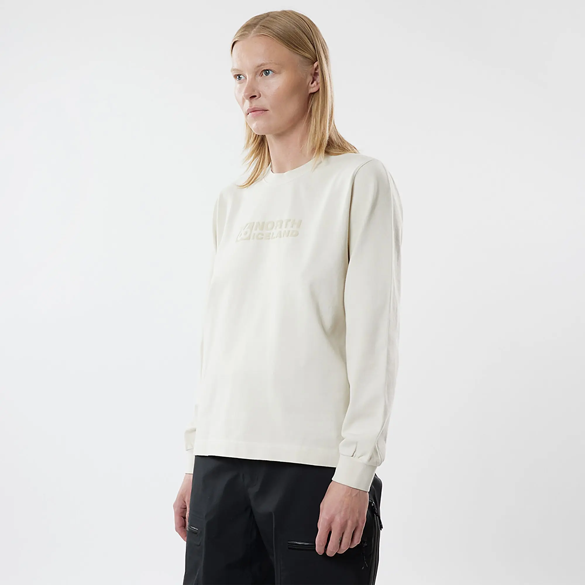 Product image 2 of 2 of 66°North Women's Borgir Longsleeve T-Shirt - Eggshell