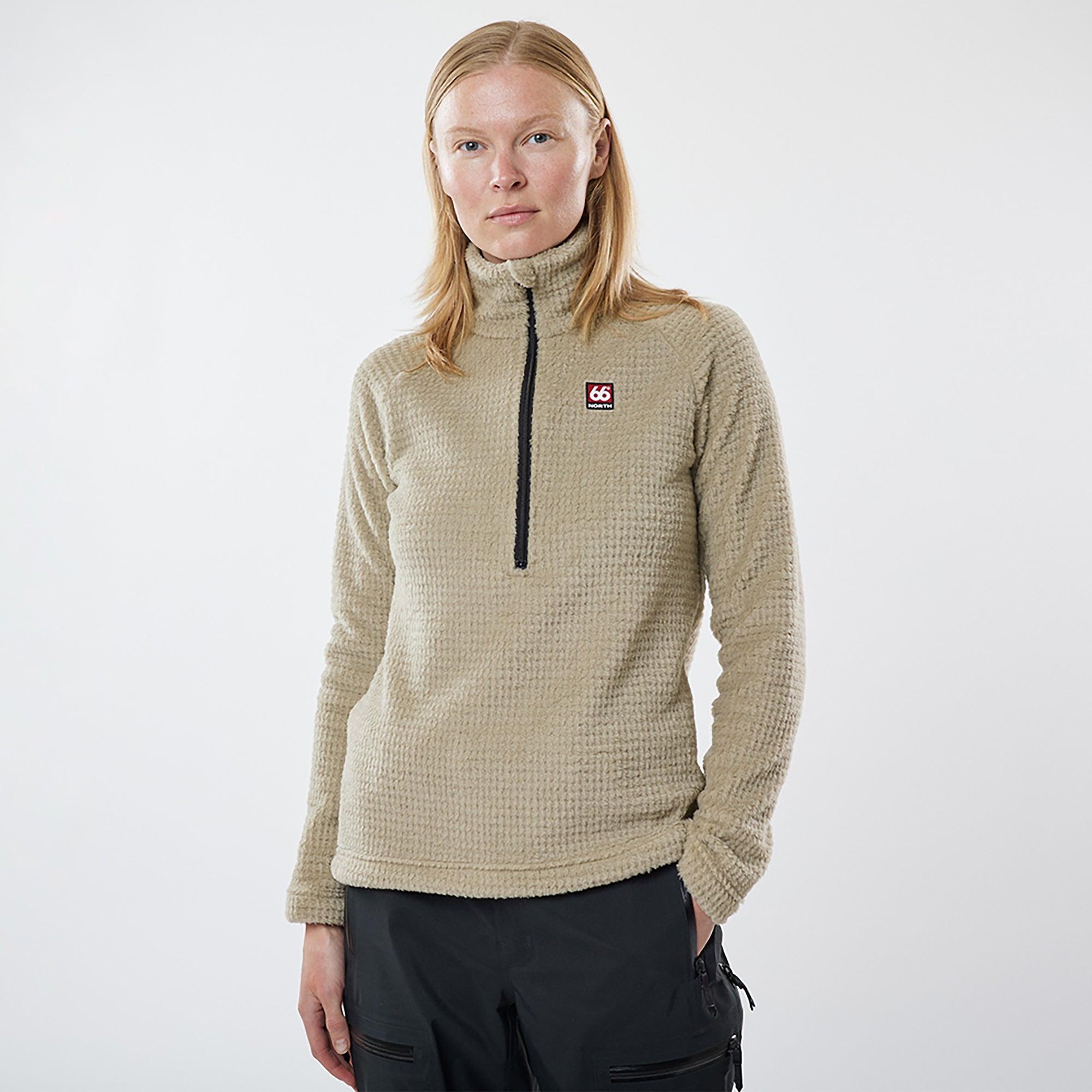 66°North Women's Hrannar Zipneck Fleece - Volcanic Desert