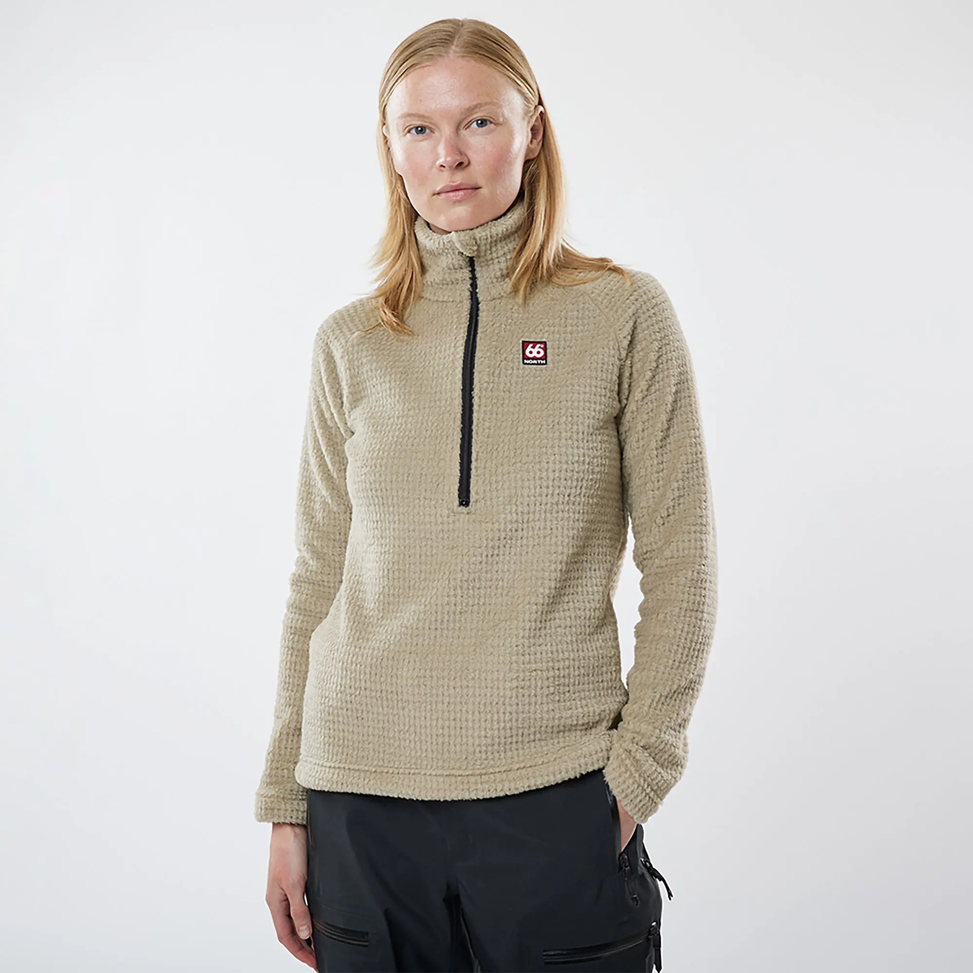 Product image 2 of 8 of 66°North Women's Hrannar Zipneck Fleece - Volcanic Desert
