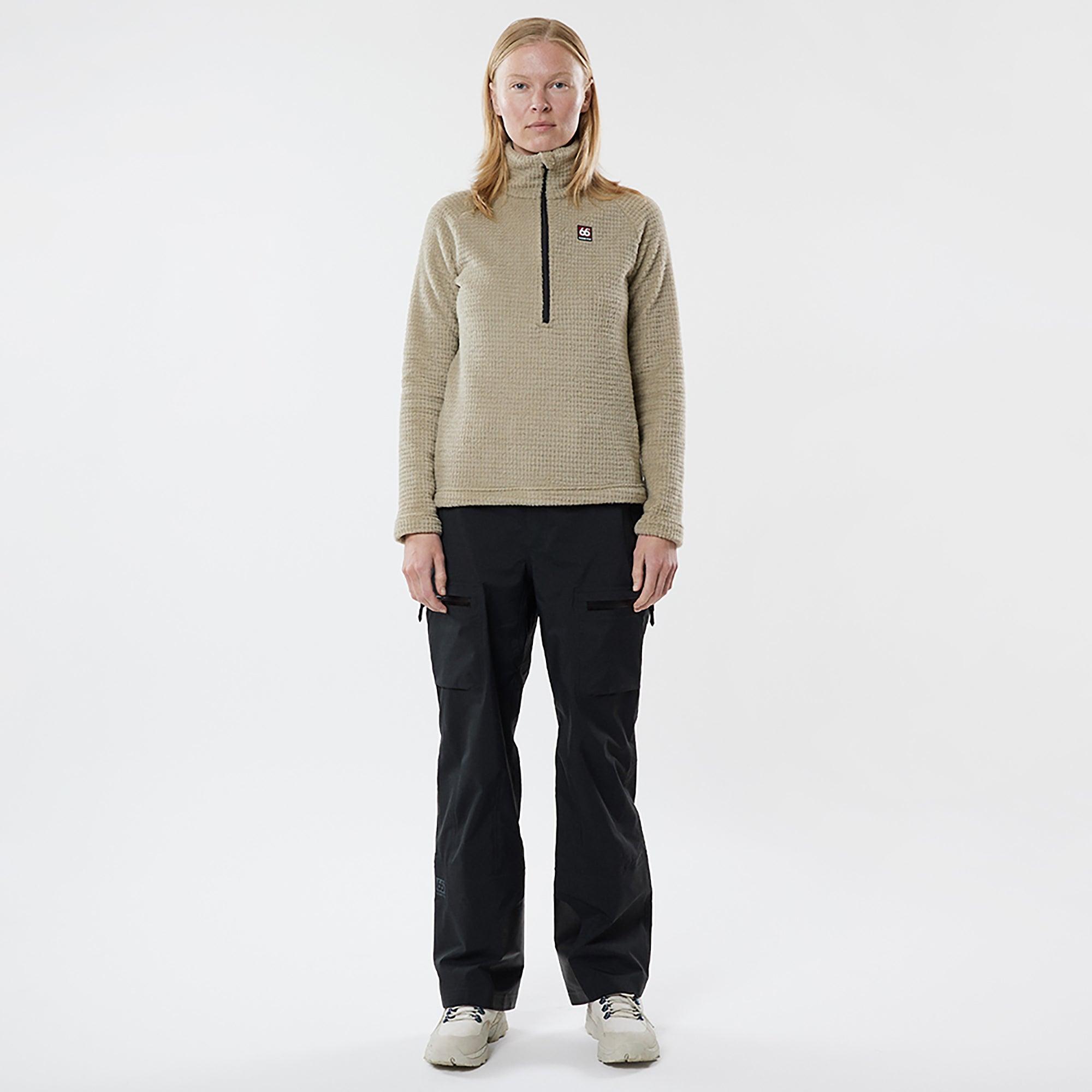 66°North Women's Hrannar Zipneck Fleece - Volcanic Desert