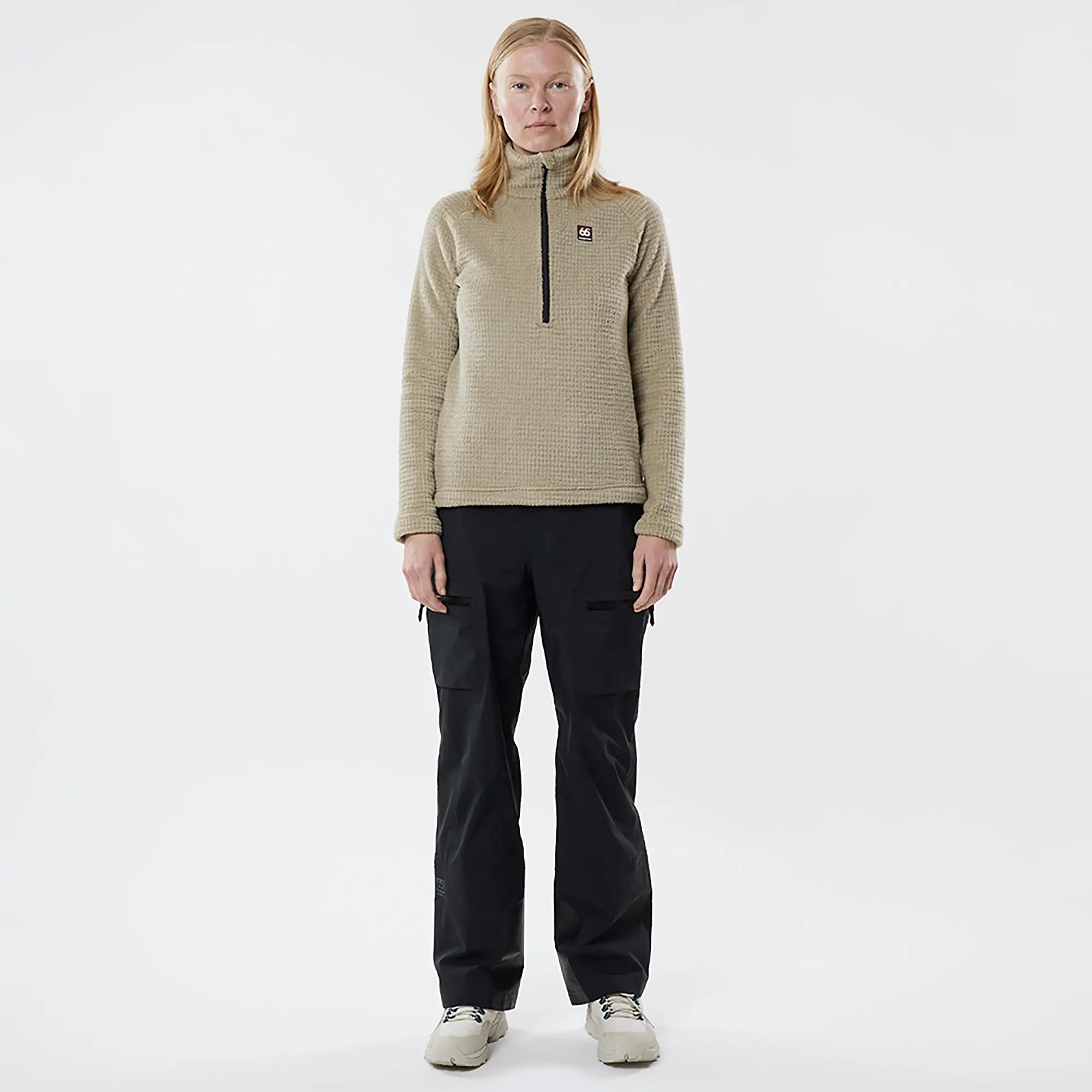 Product image 3 of 8 of 66°North Women's Hrannar Zipneck Fleece - Volcanic Desert