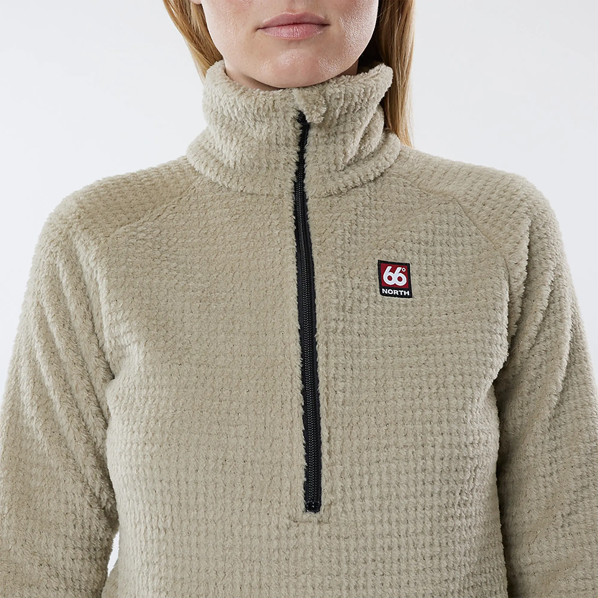 Product image 6 of 8 of 66°North Women's Hrannar Zipneck Fleece - Volcanic Desert