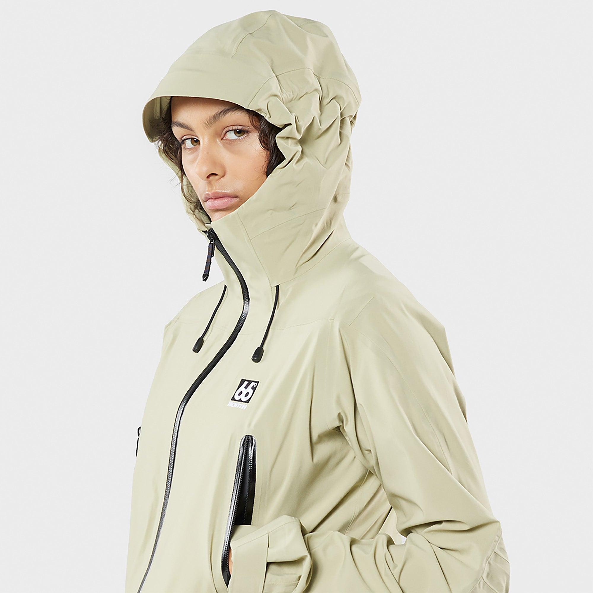 66°North Women's Snæfell Shell Jacket - Oat Grains | British Attire