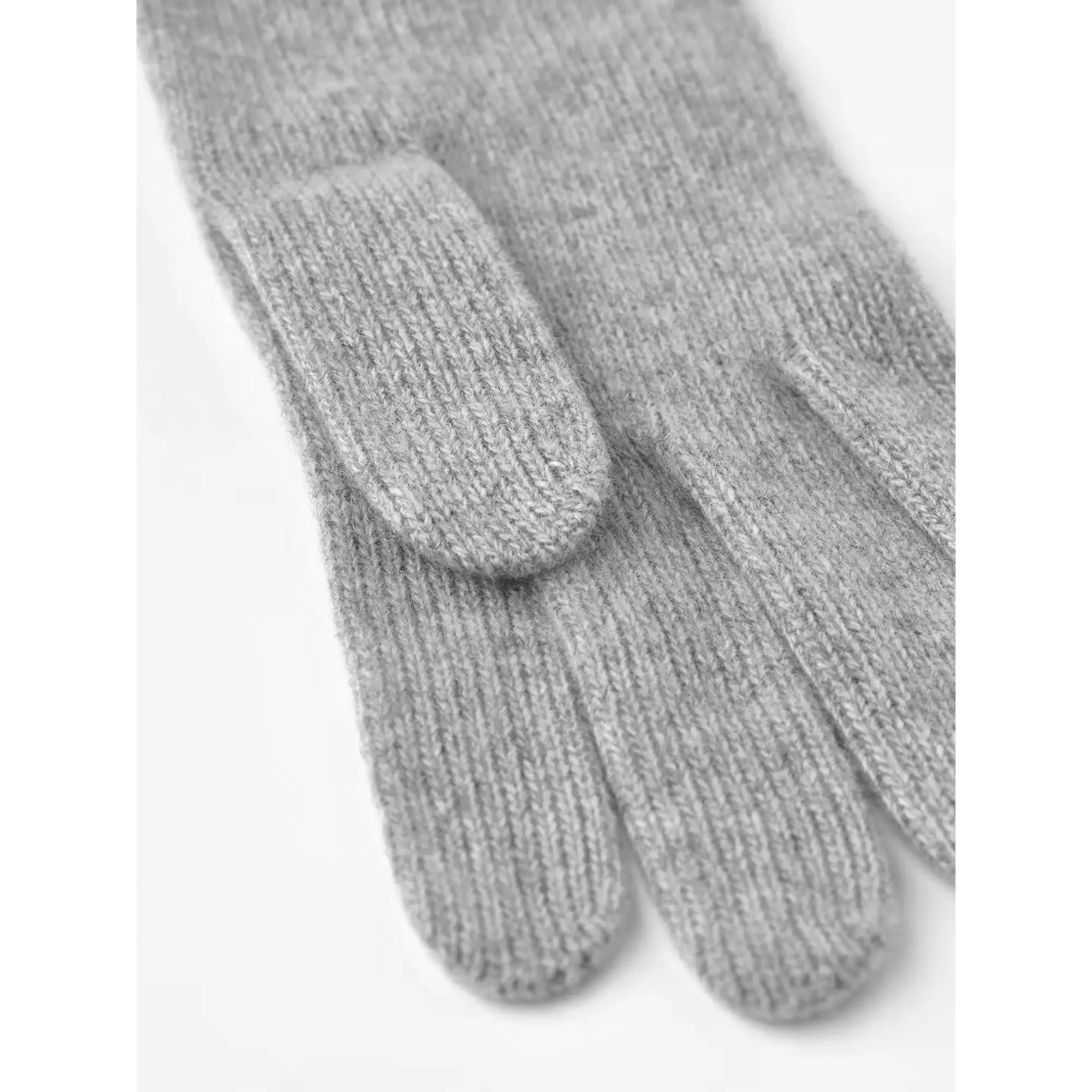 Product image 2 of 3 of Hestra Women's Cashmere Knitted Gloves - Light Grey