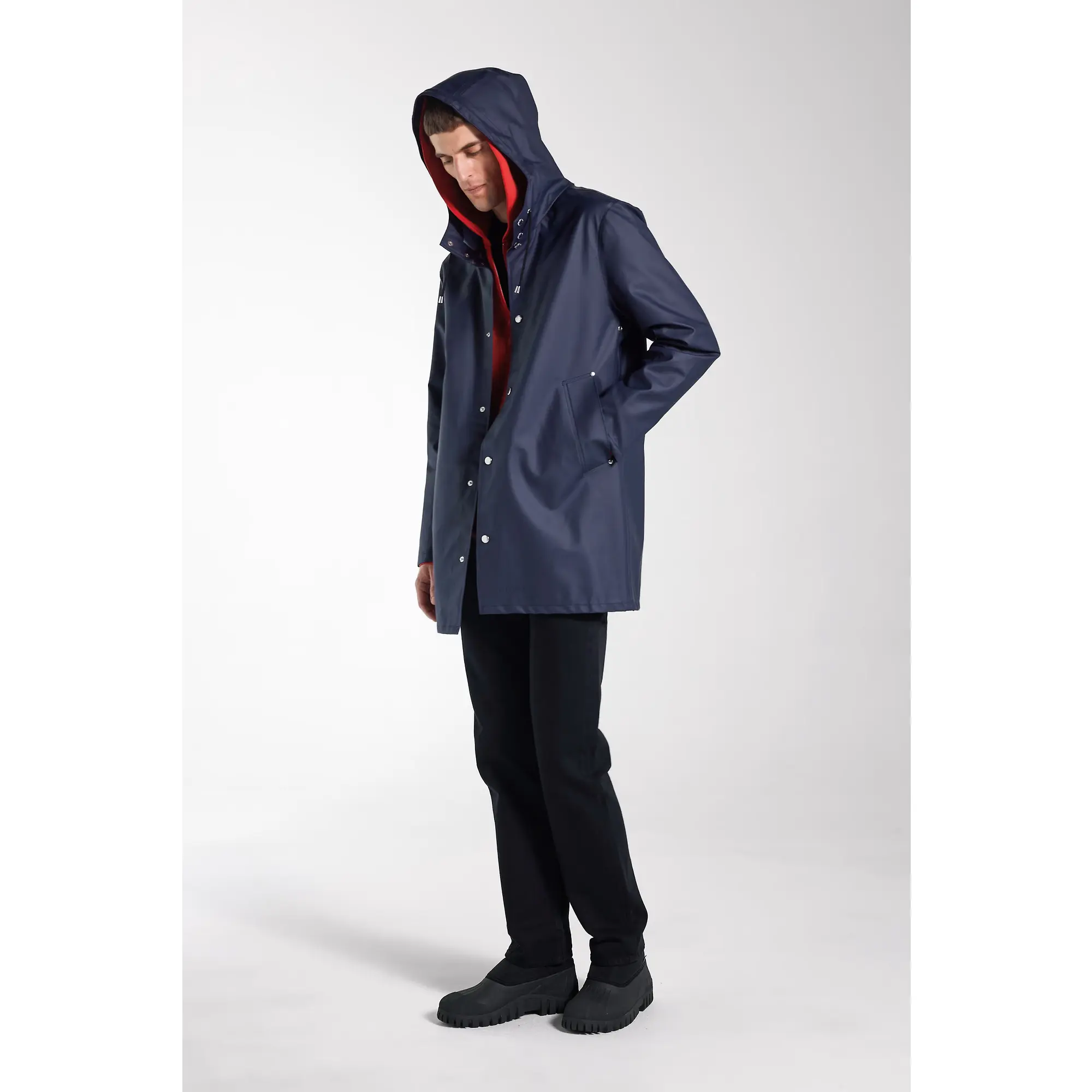 Product image 9 of 15 of Stutterheim Stockholm Lightweight Raincoat - Navy