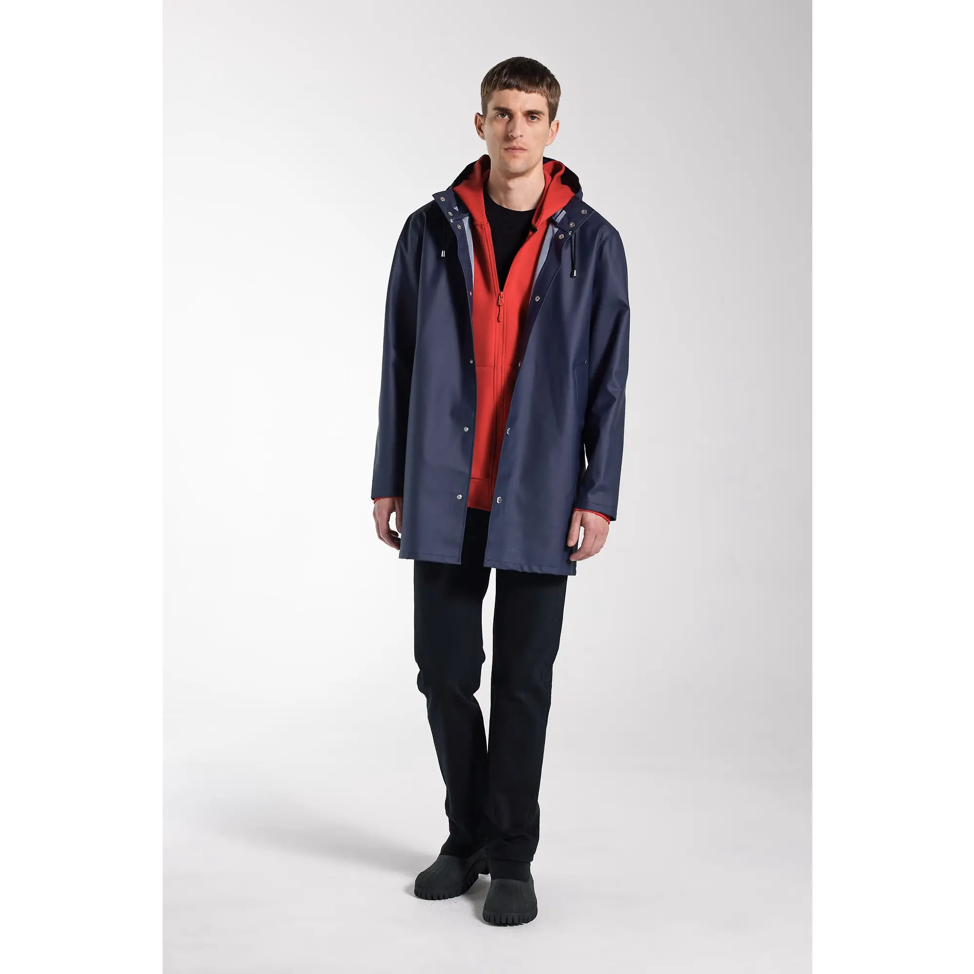Product image 11 of 15 of Stutterheim Stockholm Lightweight Raincoat - Navy