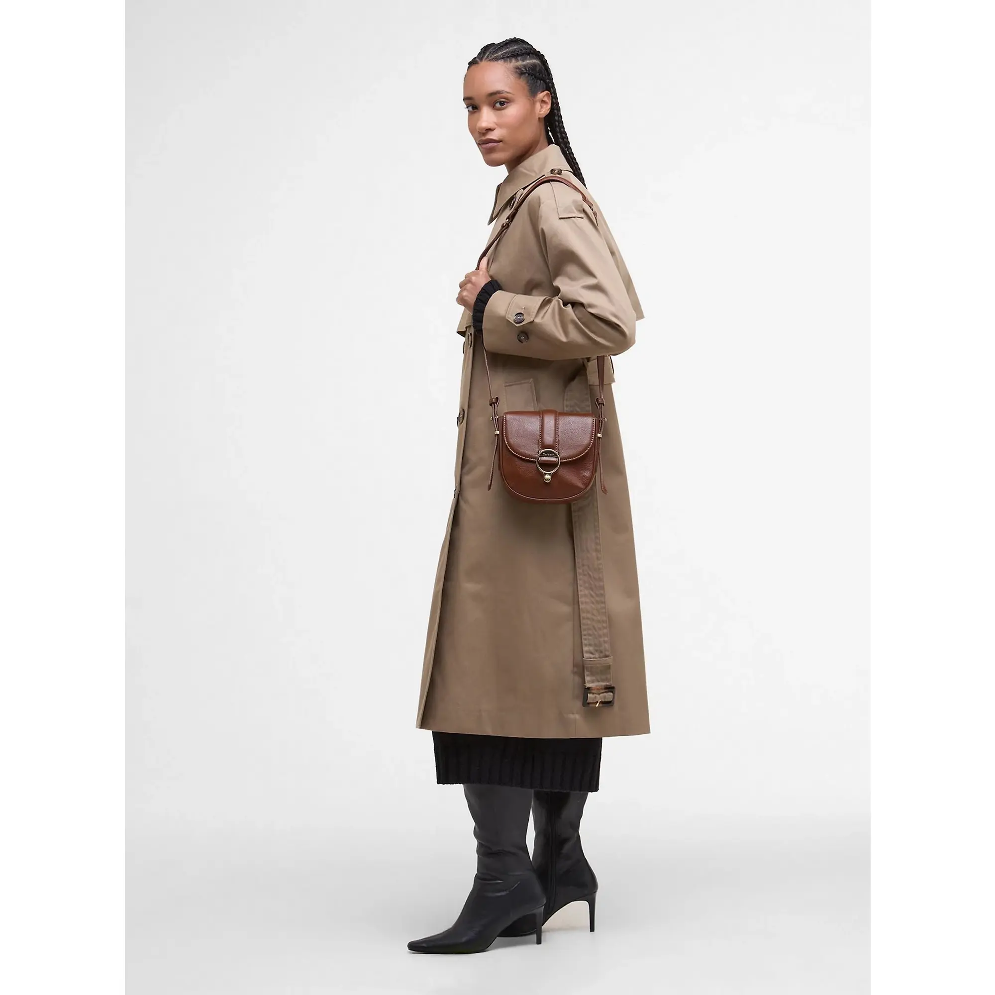 Product image 2 of 9 of Barbour Women's Elm Leather Crossbody Bag - Brown