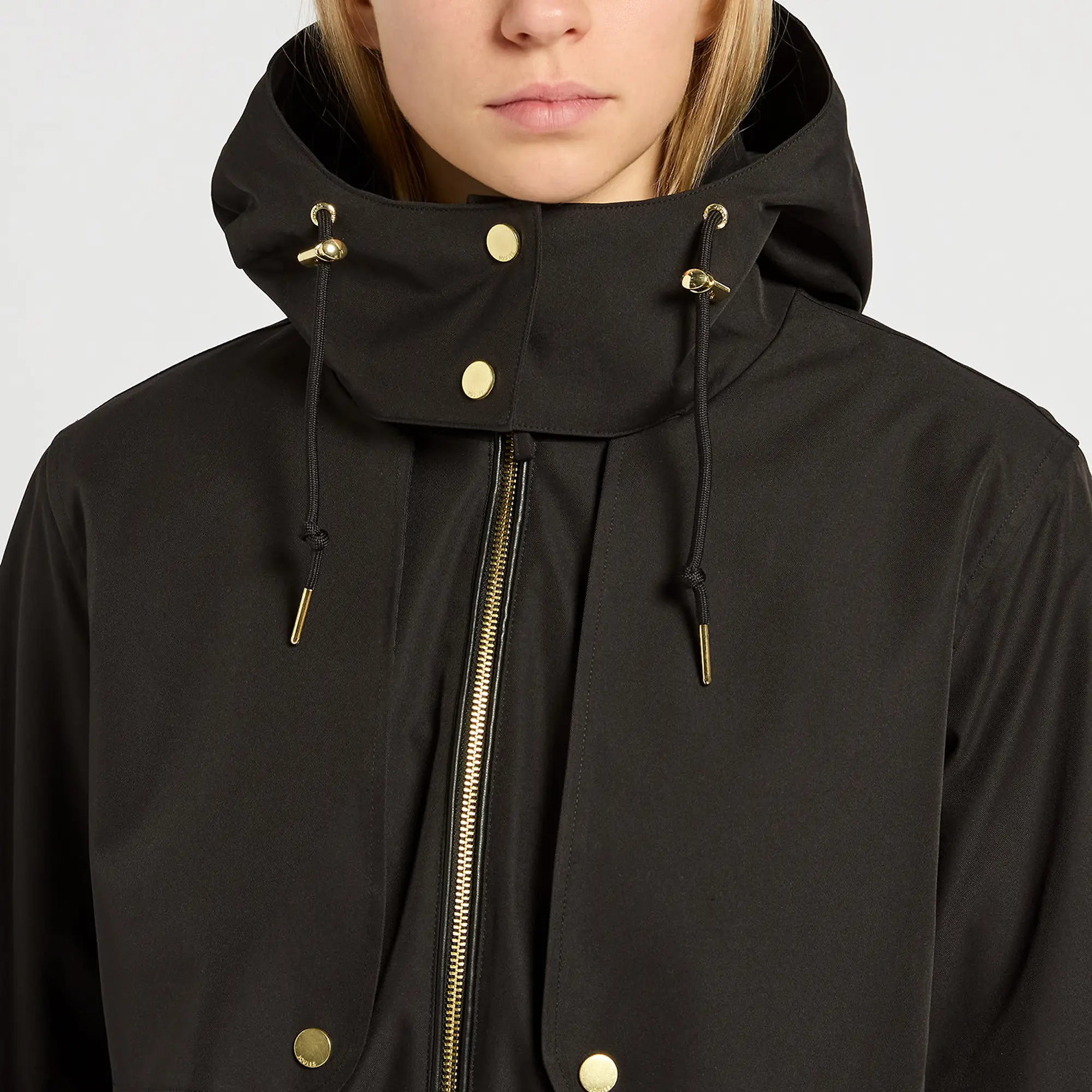 Product image 5 of 7 of Joules Women's Elbridge Waterproof Coat with Hood - Black