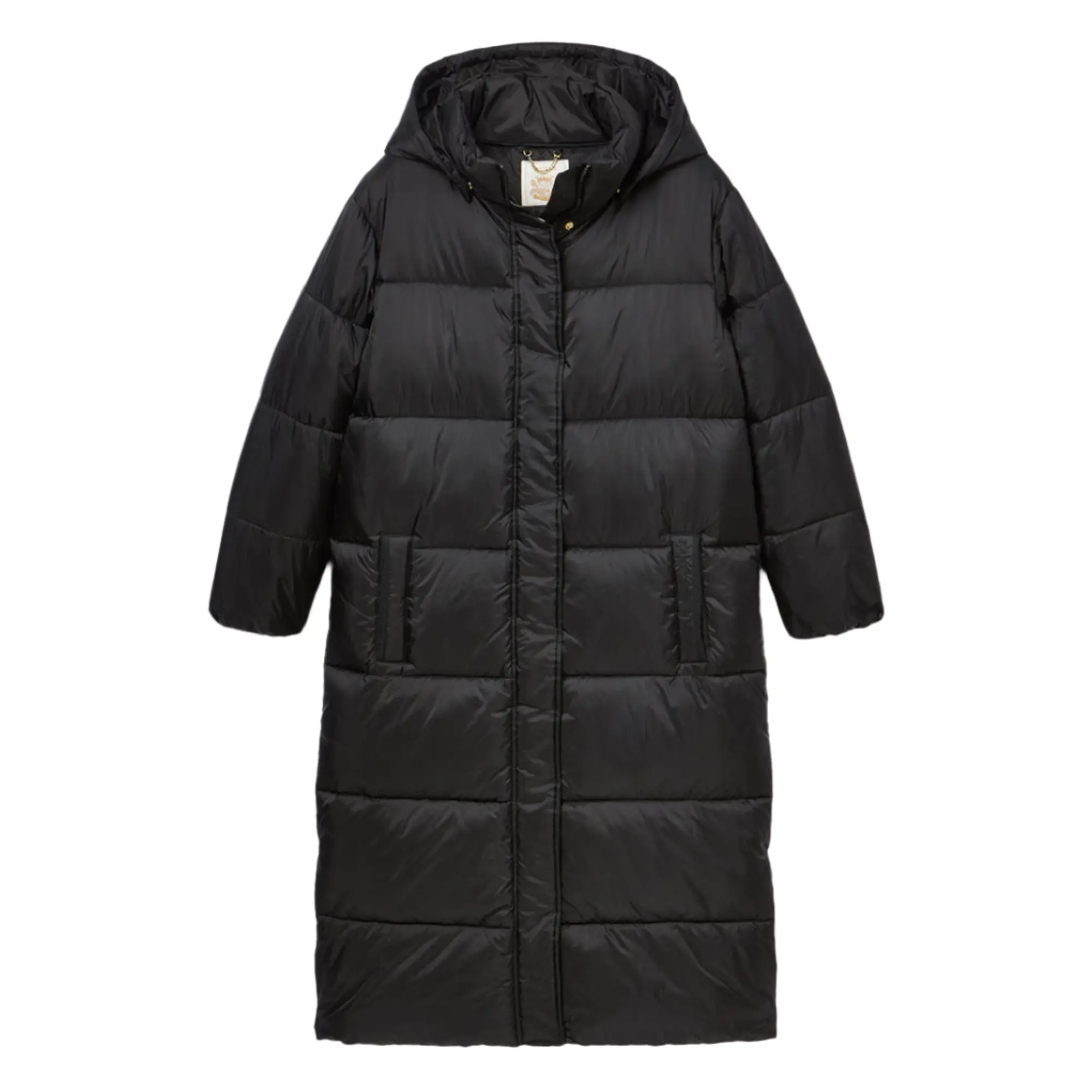 Product image 1 of 5 of Joules Women's Pitchside Showerproof Longline Hooded Coat - Black