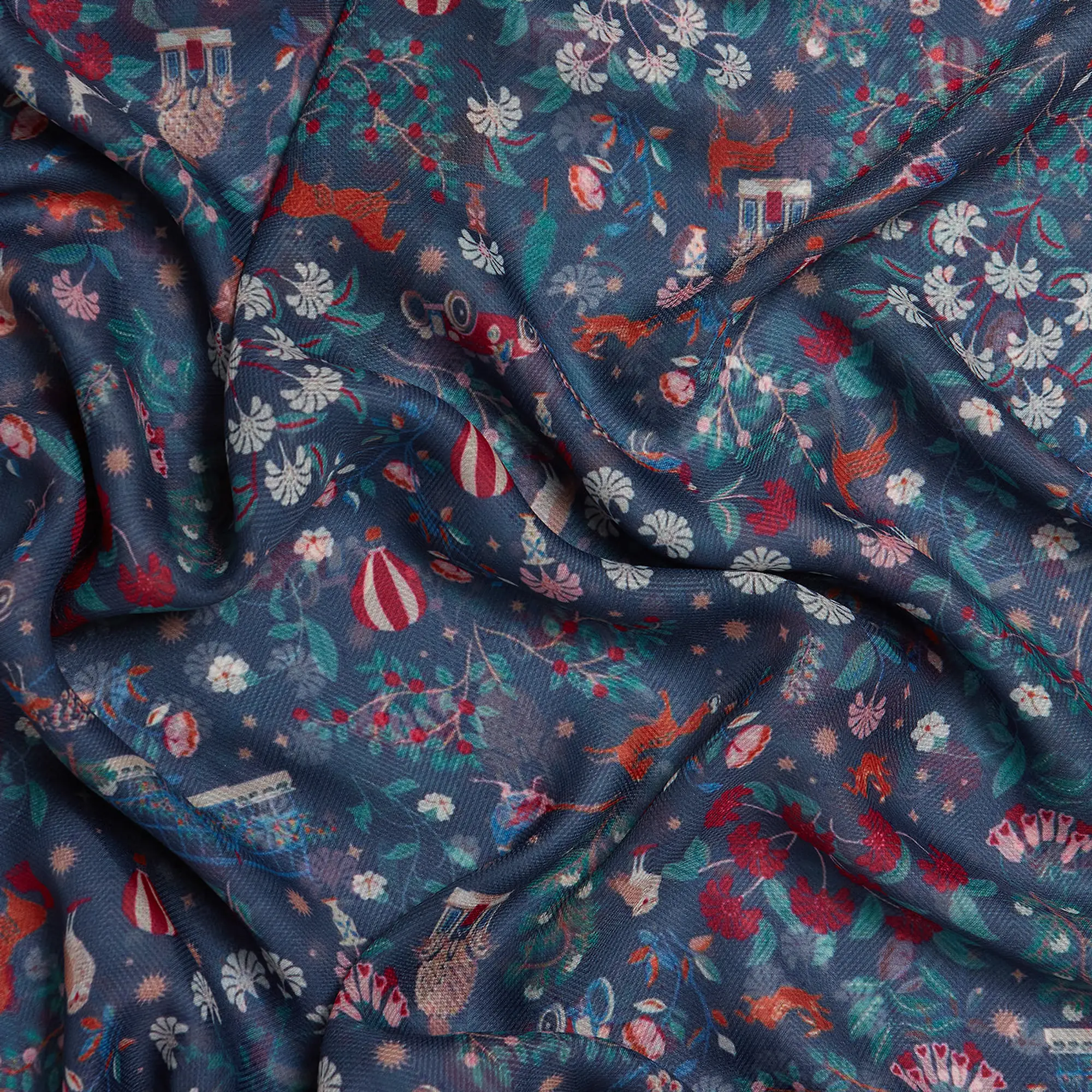 Product image 4 of 4 of Joules Women's Abberton Lightweight Scarf - Navy