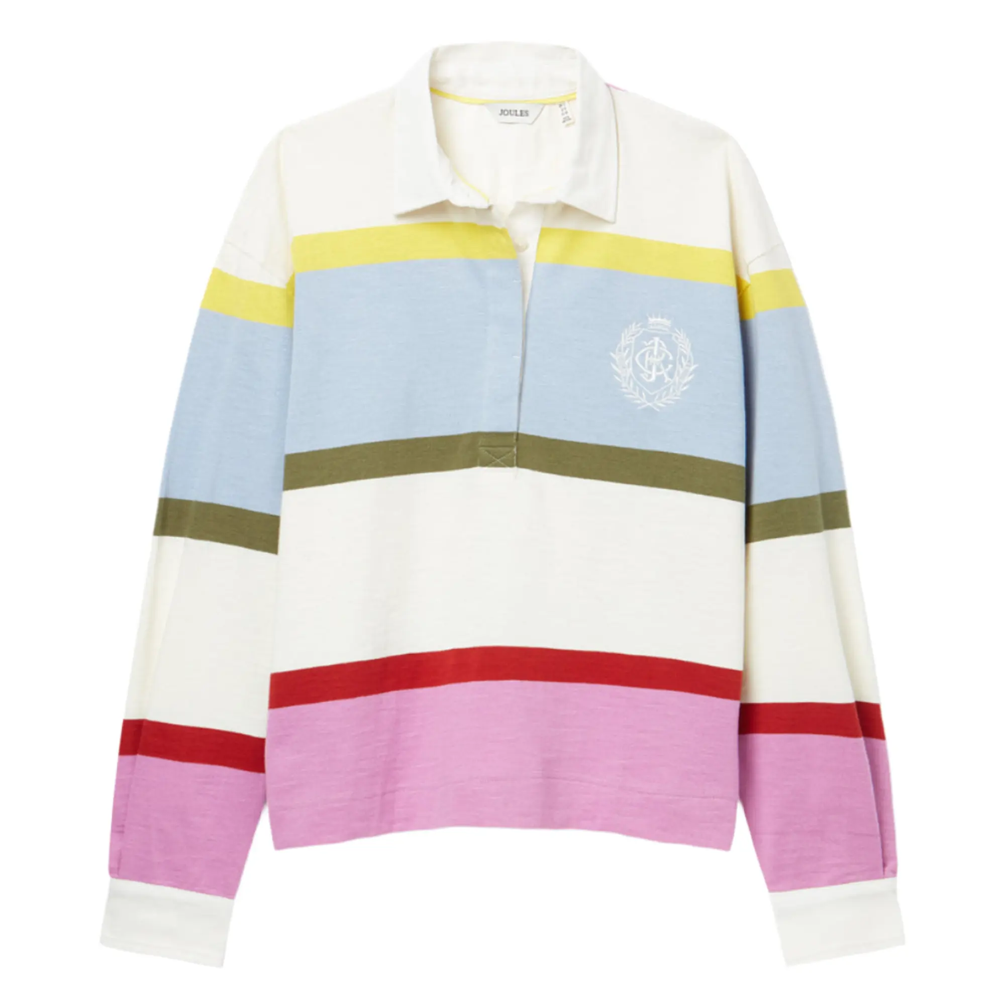 Product image 1 of 6 of Joules Women's Lara Boxy Fit Rugby Shirt - Multi
