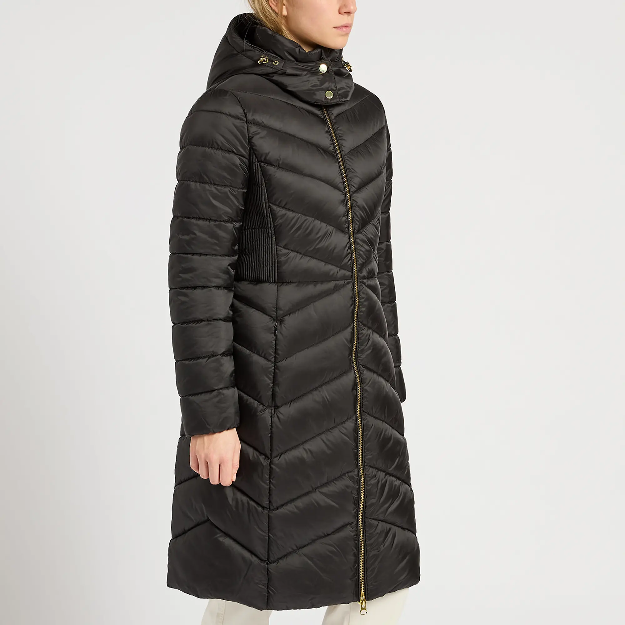Product image 2 of 6 of Joules Women's Pembury Showerproof Longline Hooded Coat - Black