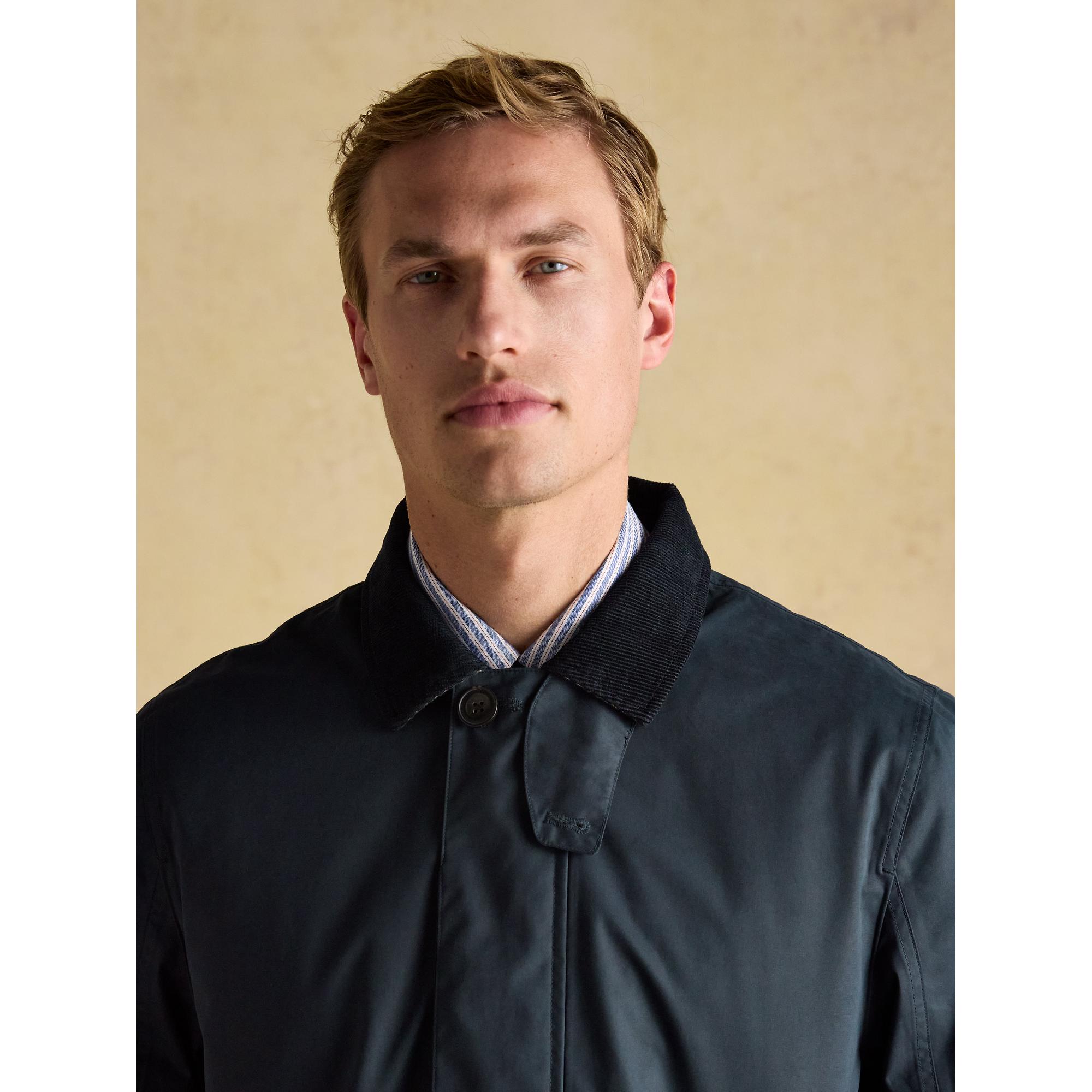 Joules Men's Sandford Waterproof Raincoat - Navy | British Attire