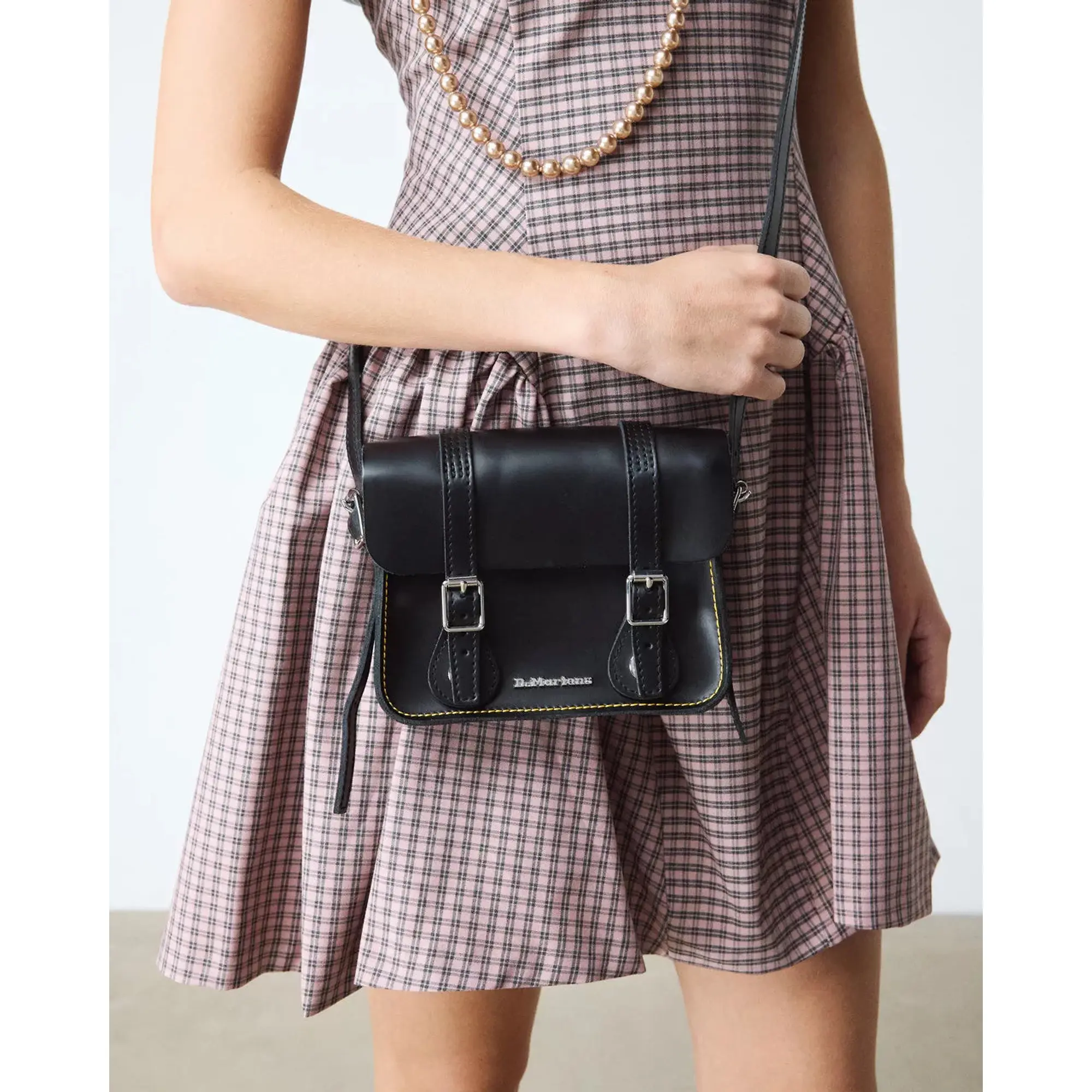 Product image 2 of 10 of Dr. Martens 7" Smooth Leather Crossbody Bag - Black