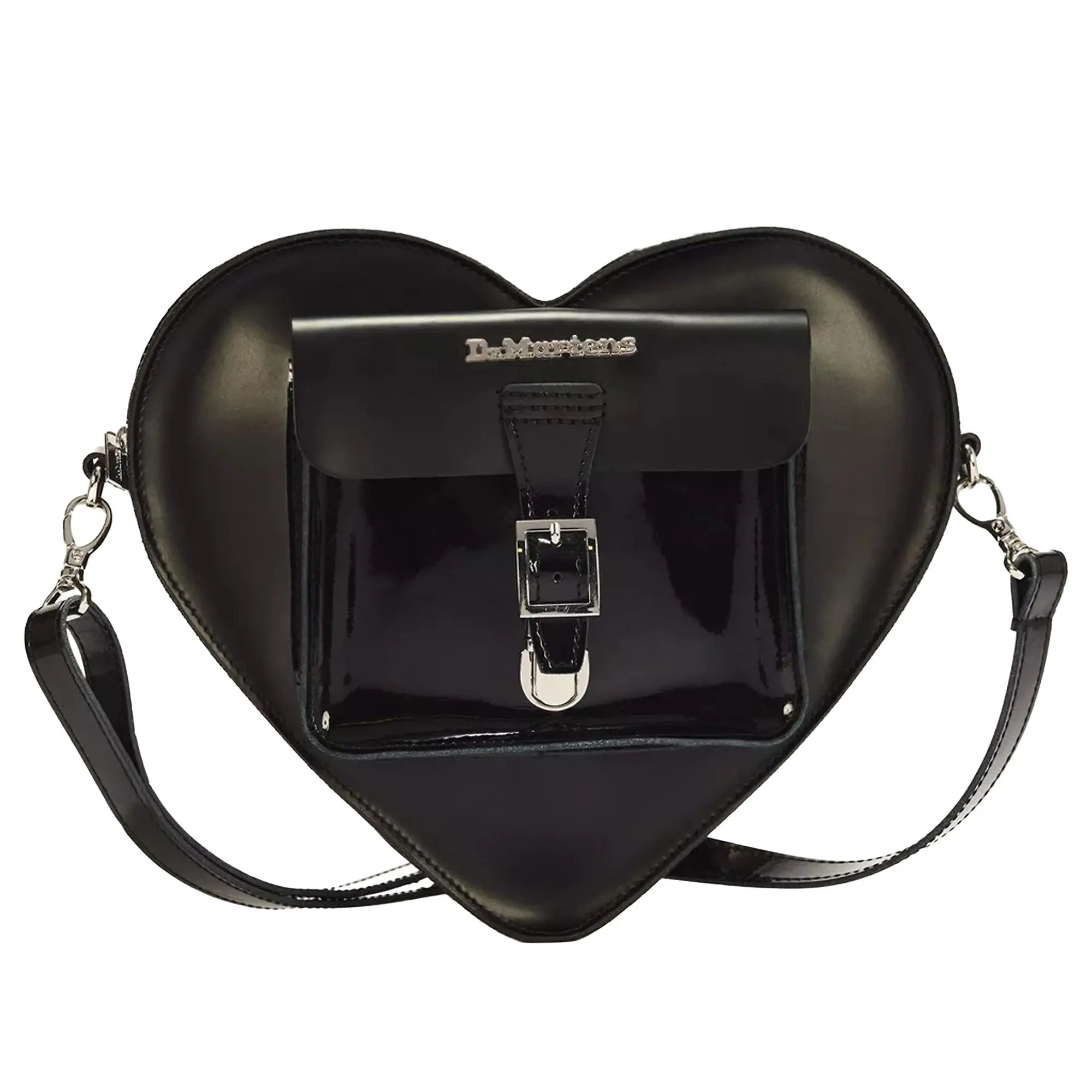 Product image 1 of 9 of Dr. Martens Women's Kiev Leather Heart Shaped Bag - Black