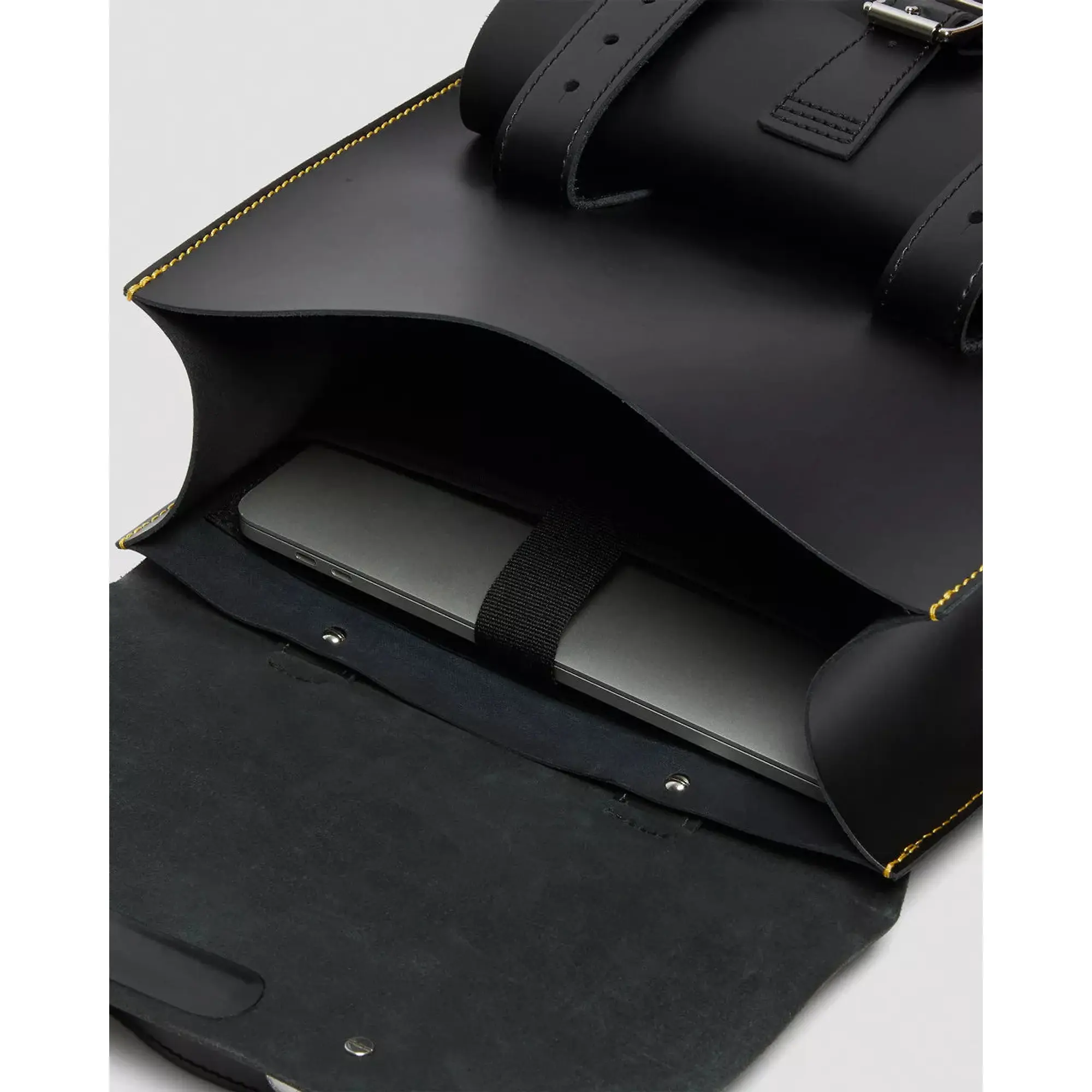 Product image 7 of 10 of Dr Martens Kiev Smooth Leather Laptop Backpack - Black