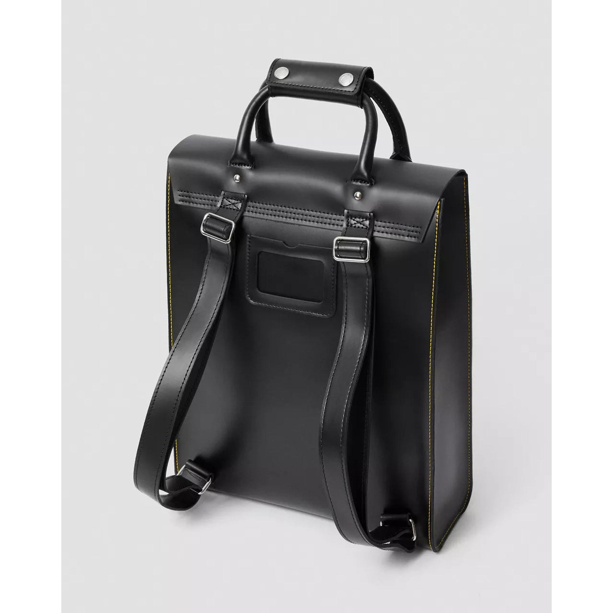 Dr Martens Kiev Smooth Leather Laptop Backpack - Black | British