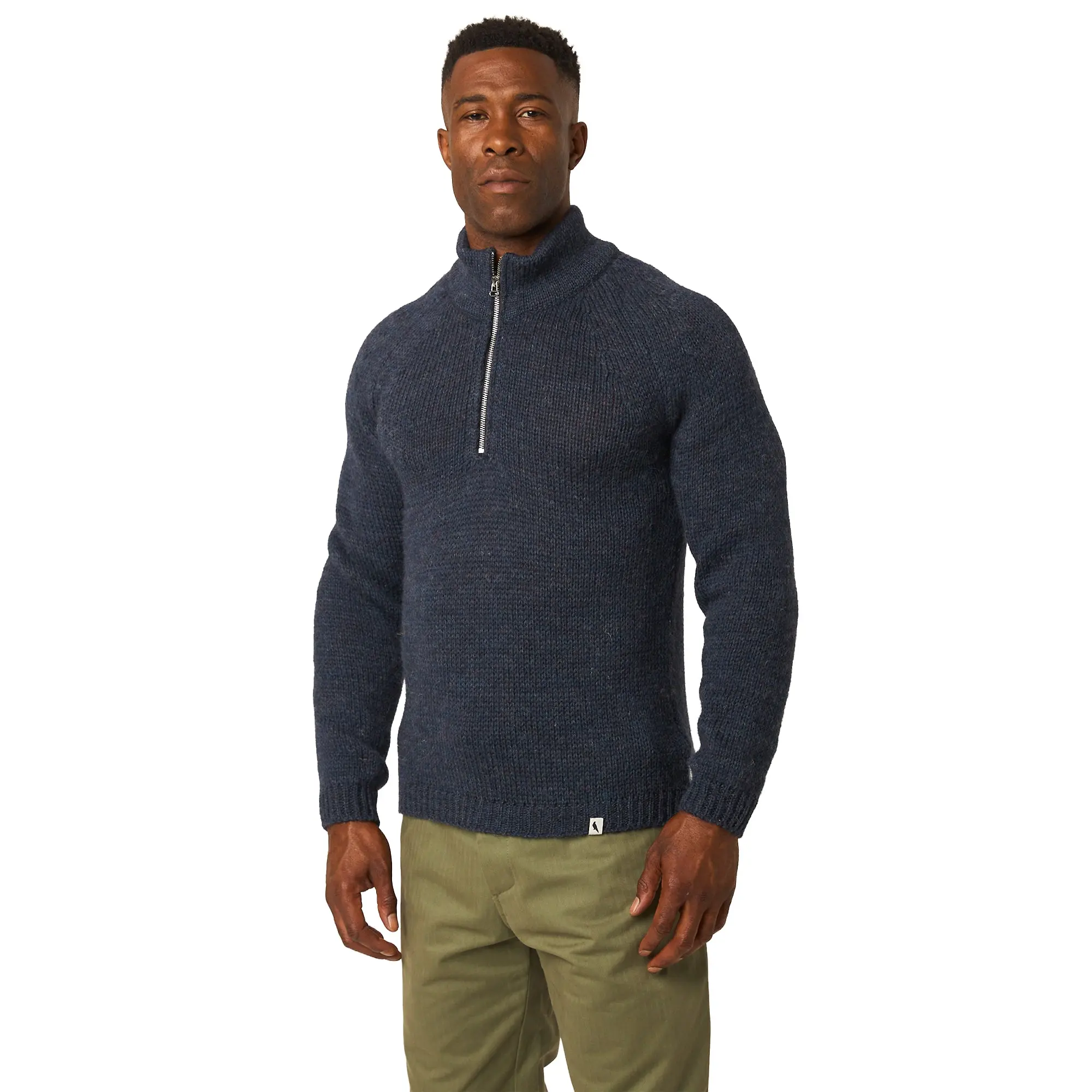 Product image 2 of 8 of Peregrine Men's Bristol Zip Neck Jumper - Marine
