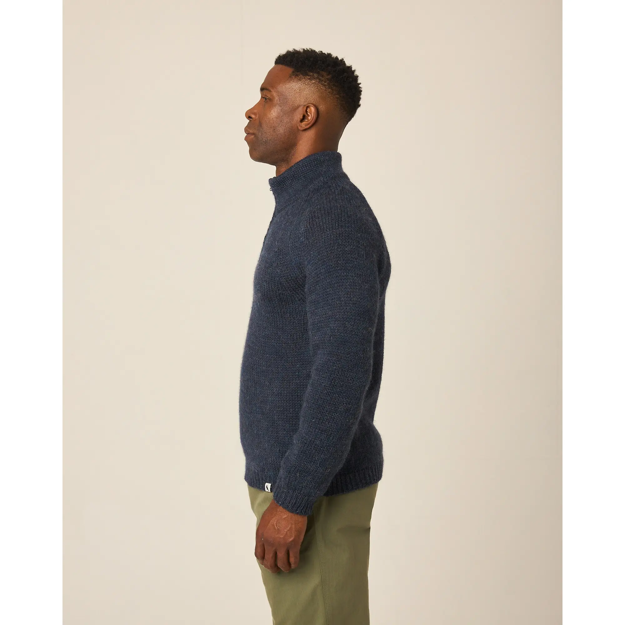 Product image 7 of 8 of Peregrine Men's Bristol Zip Neck Jumper - Marine